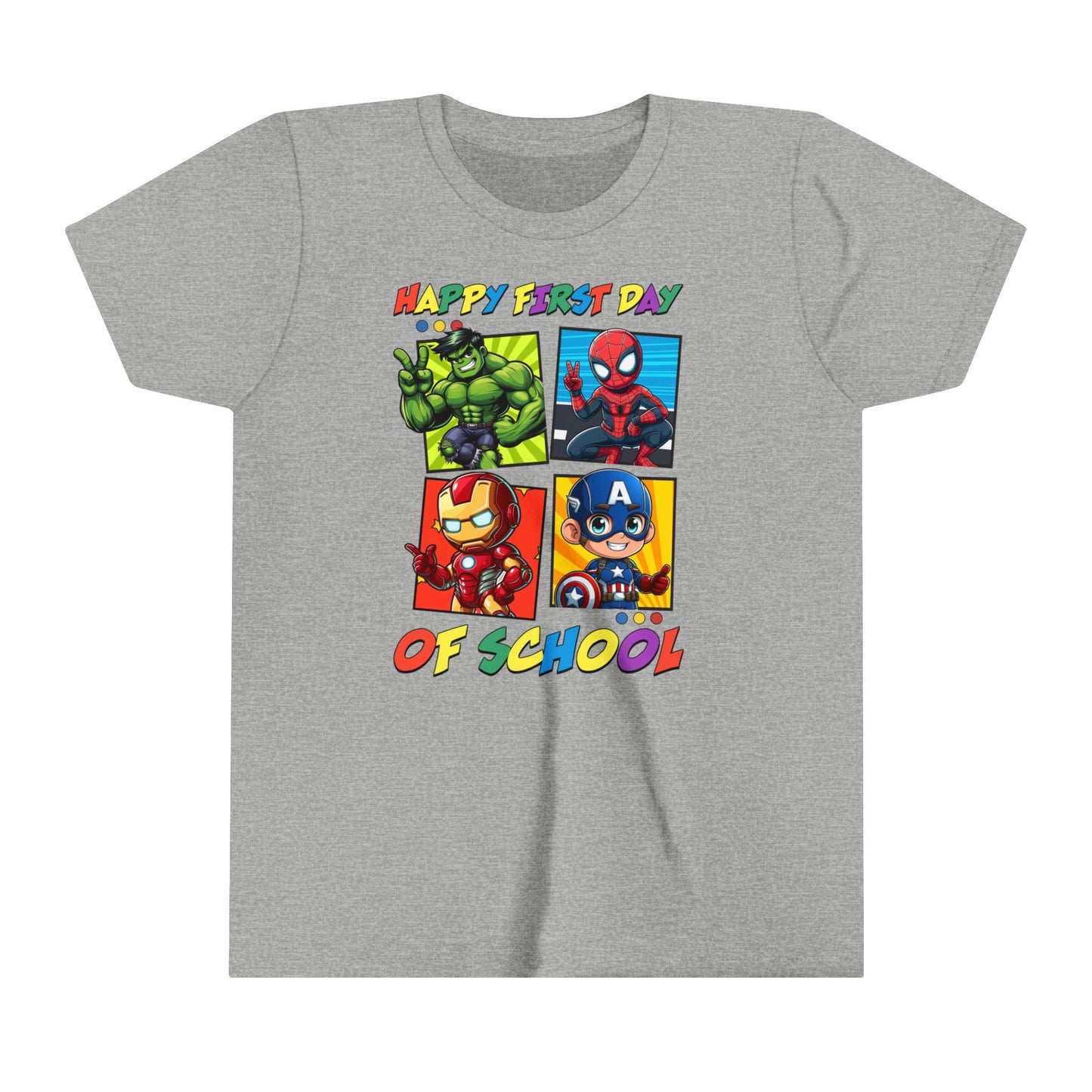 Happy First Day of School Youth Short Sleeve Tee