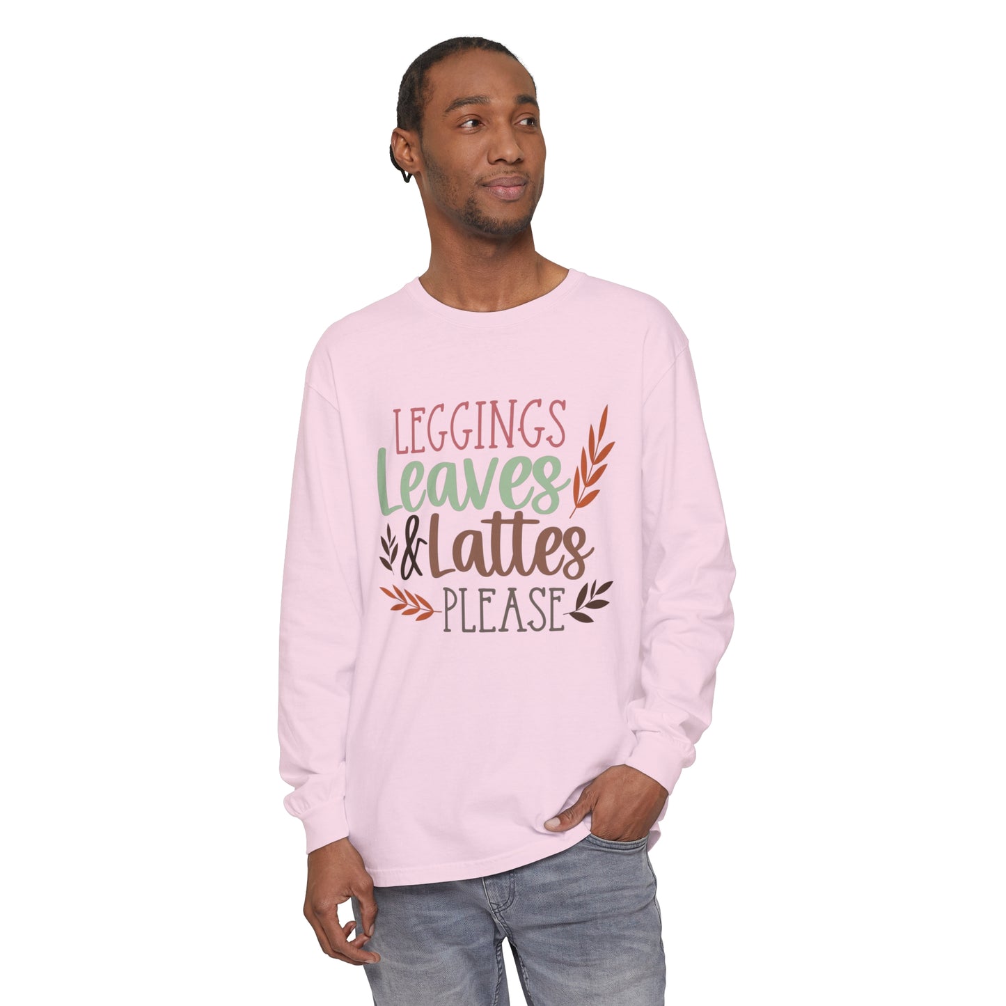 Leggings, Leaves & Lattes Please Long Sleeve T-Shirt