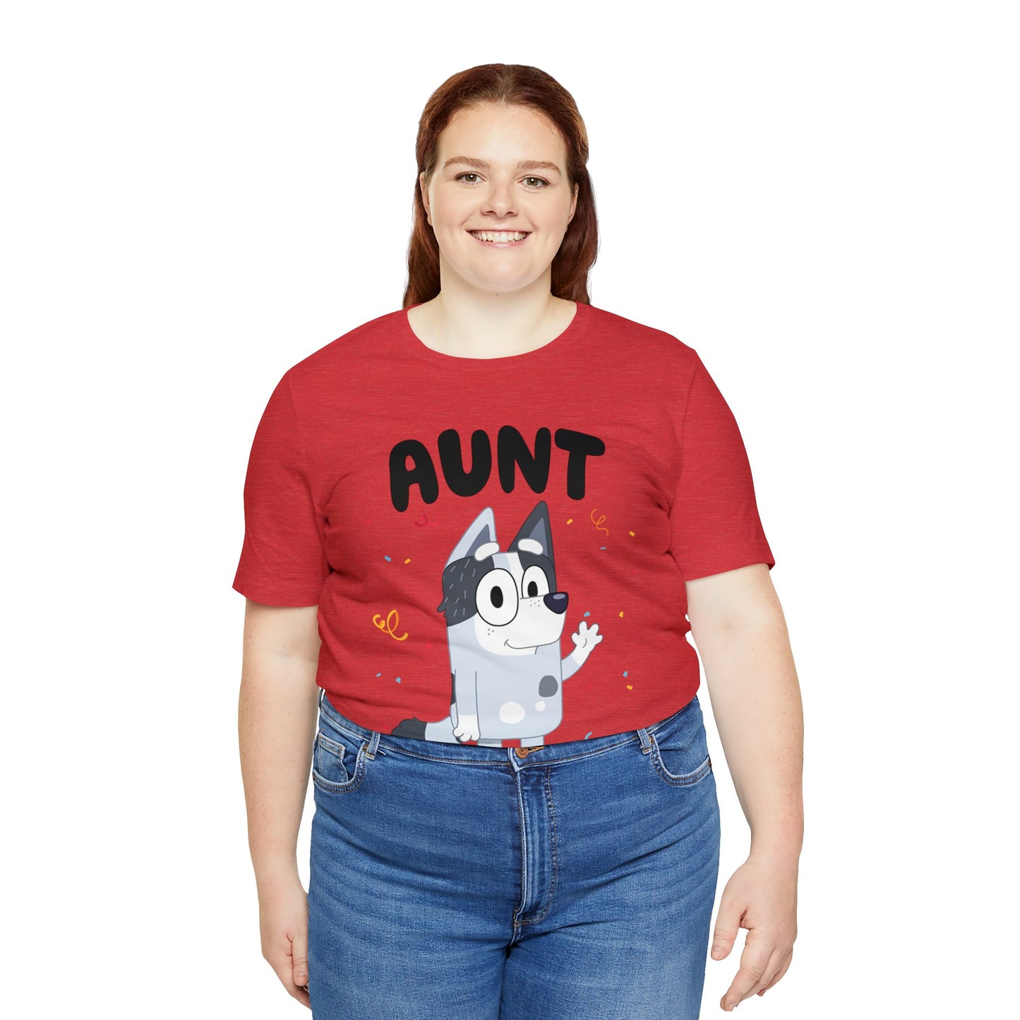 Aunt Bluey Birthday short sleeve Tshirt