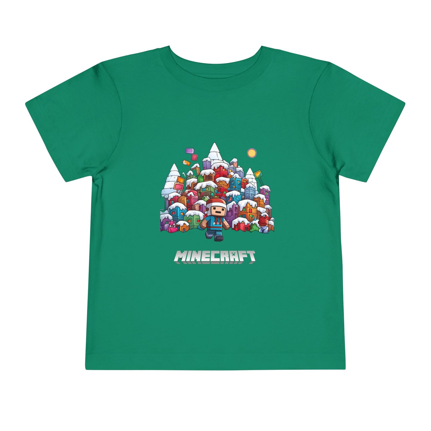 Christmas Mine-craft Toddler Short Sleeve Tee