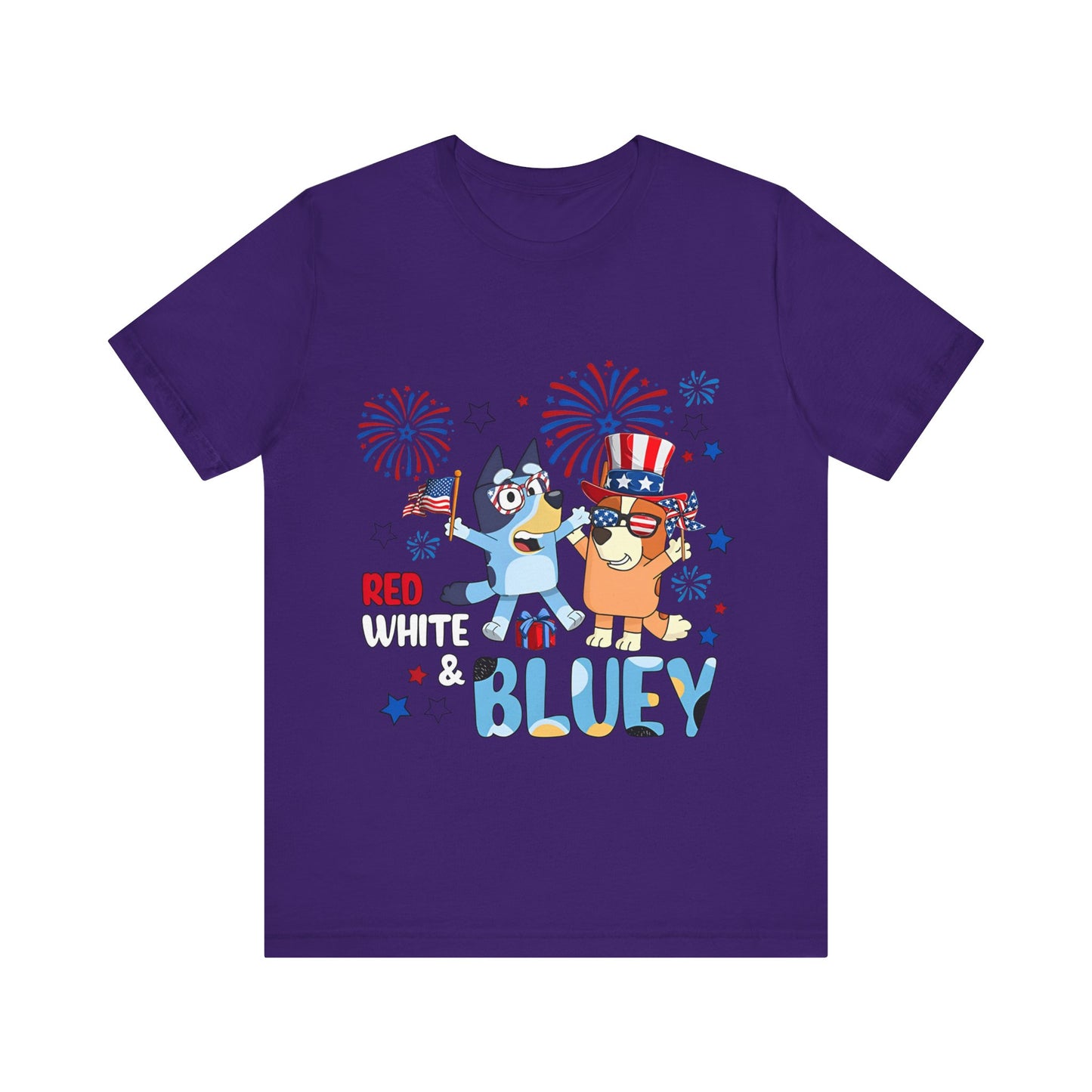 Red, White & Bluey Jersey Short Sleeve Tee