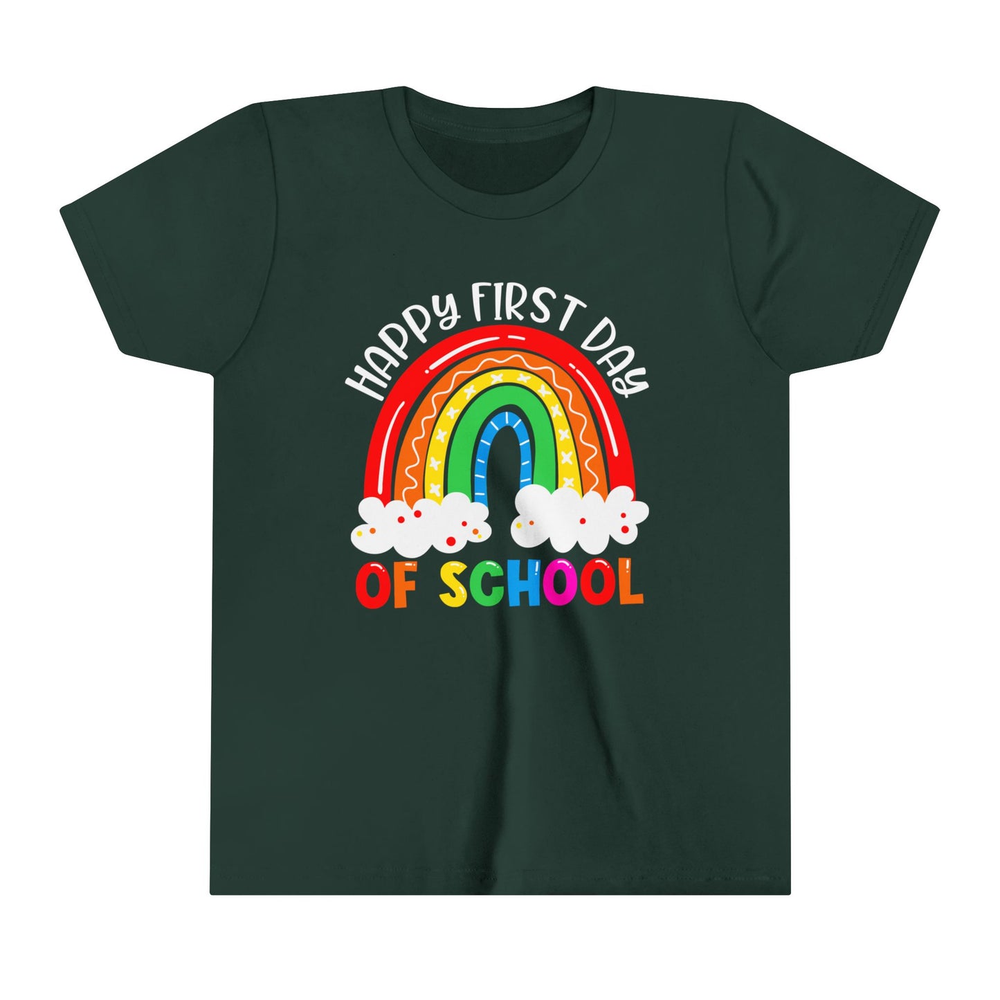 Happy First Day of School Youth Short Sleeve Tee