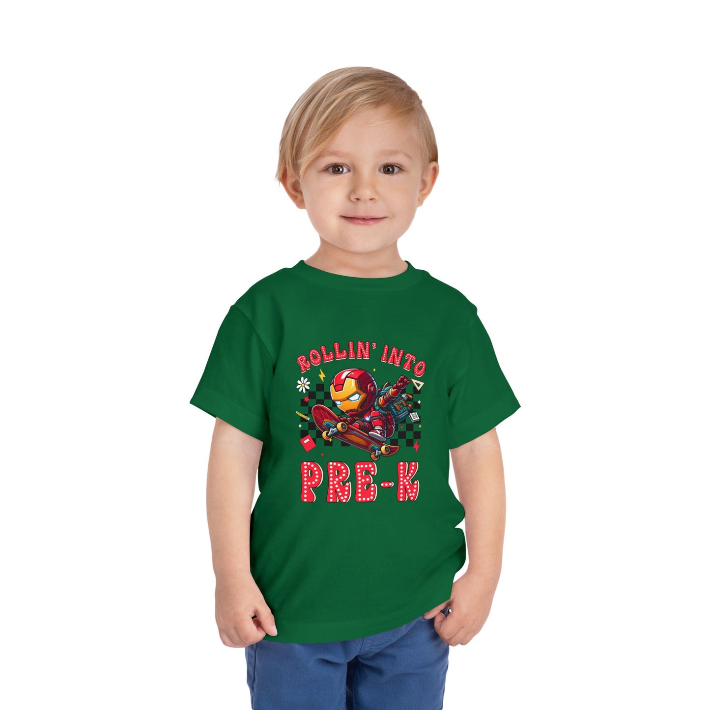 IRON MAN - Rollin' Into Pre-K Toddler Short Sleeve Tee