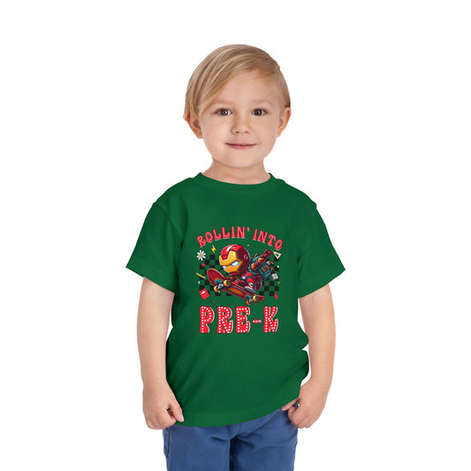 IRON MAN - Rollin' Into Pre-K Toddler Short Sleeve Tee