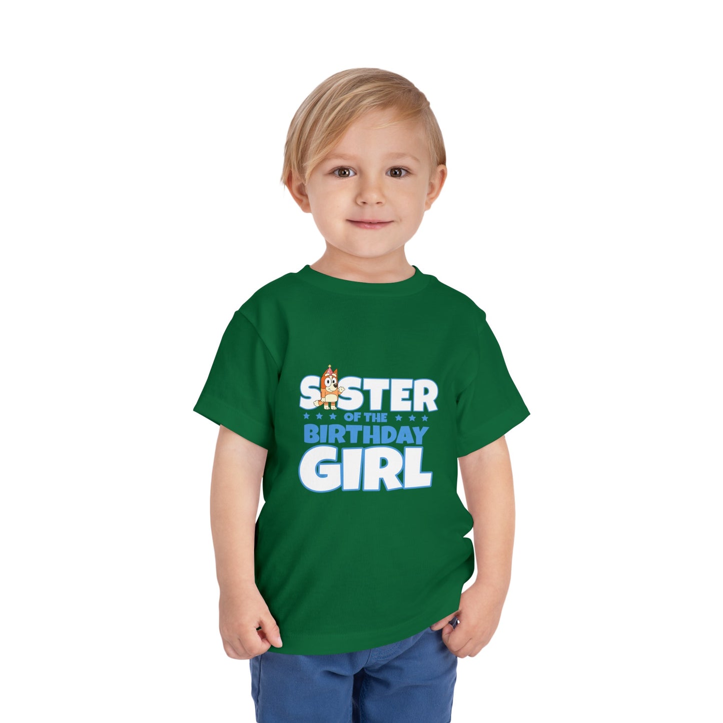 Sister of the Birthday Girl Toddler Short Sleeve Tee