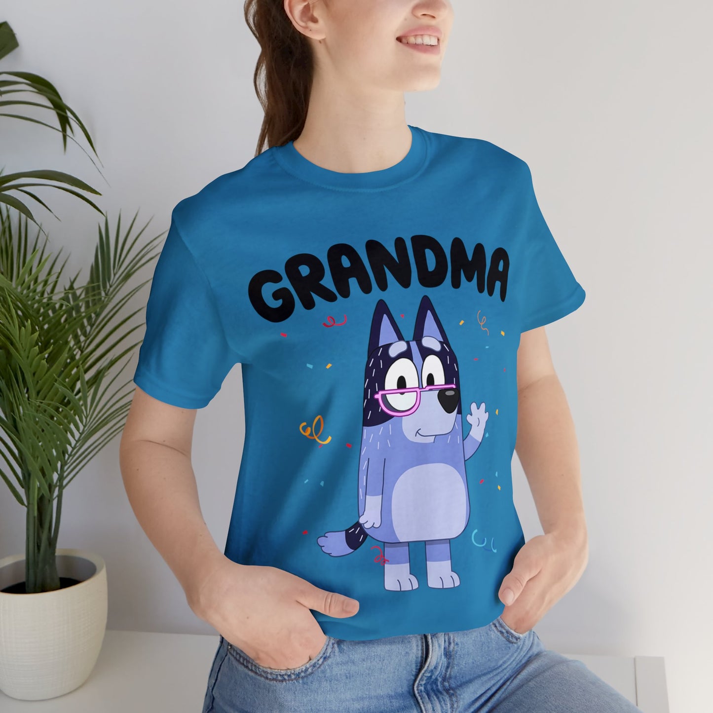 Grandma Bluey Birthday short sleeve Tshirt
