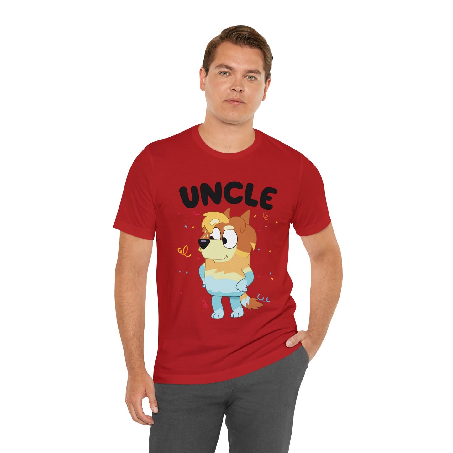 Uncle Bluey Birthday Short sleeve Tshirt