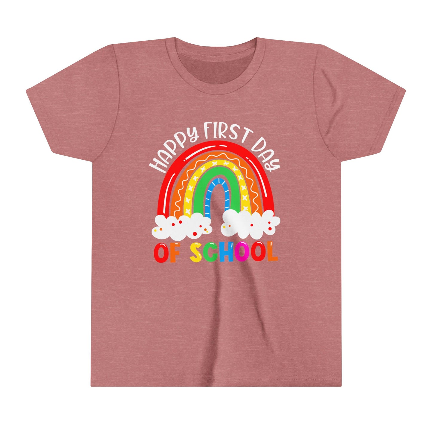 Happy First Day of School Youth Short Sleeve Tee