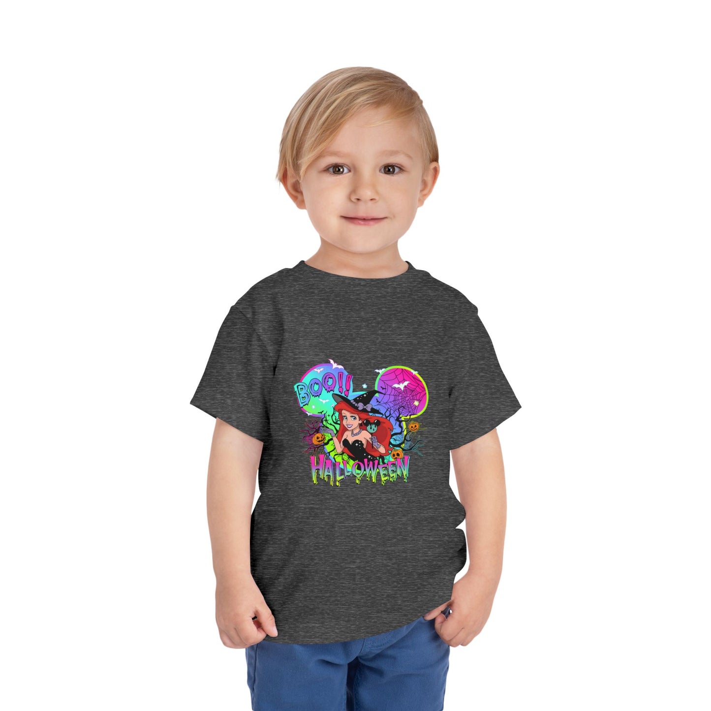 Ariel Boo! Halloween Toddler Short Sleeve Tee