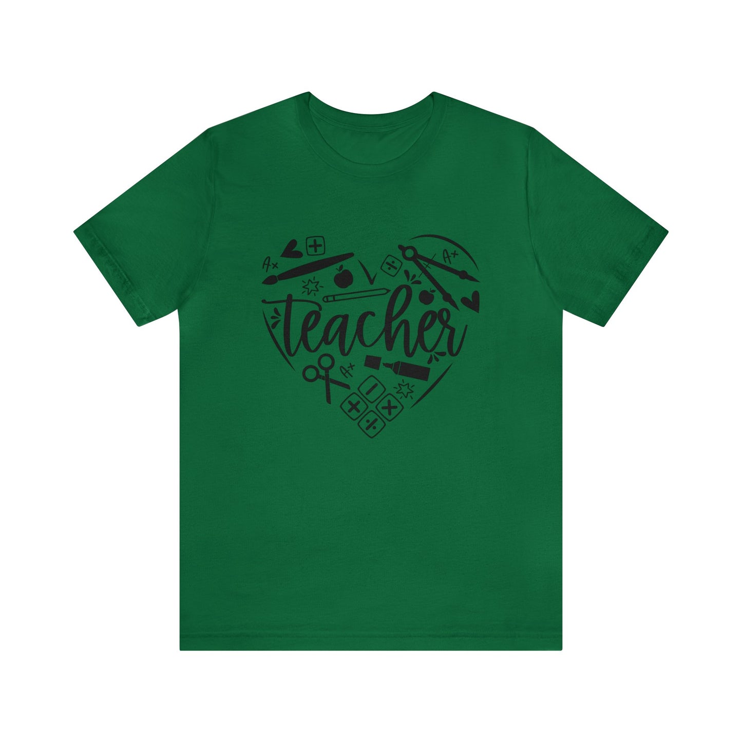 Teacher heart Short sleeve Tshirt