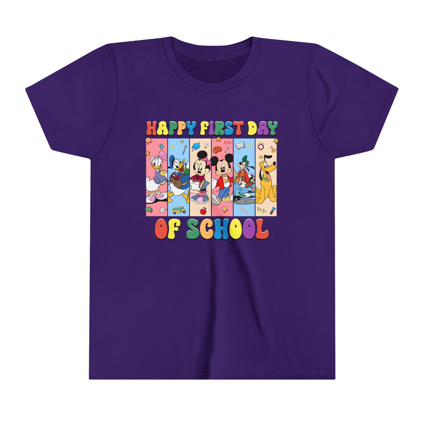 Happy First Day of School Youth Short Sleeve Tee