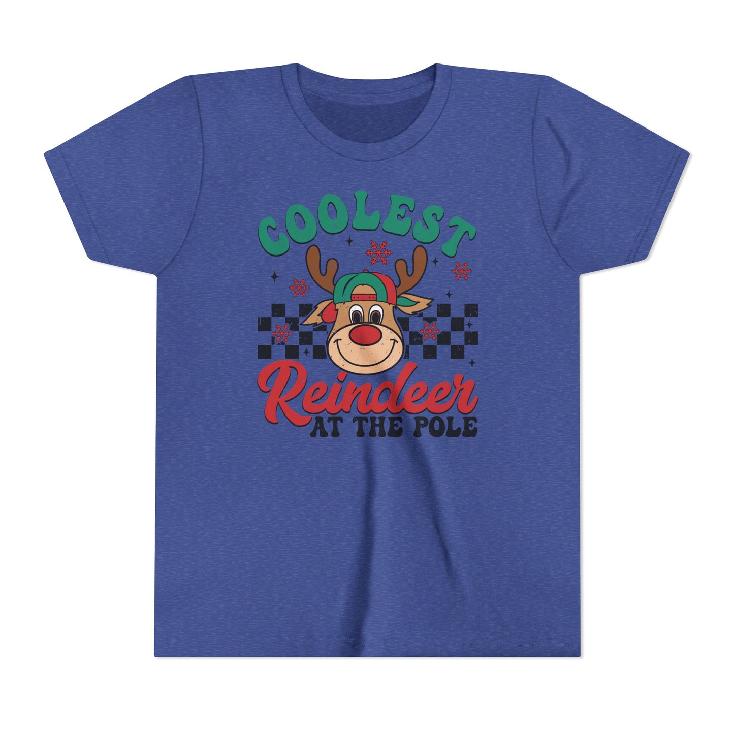 Coolest Reindeer at the Pole Youth Short Sleeve Tee