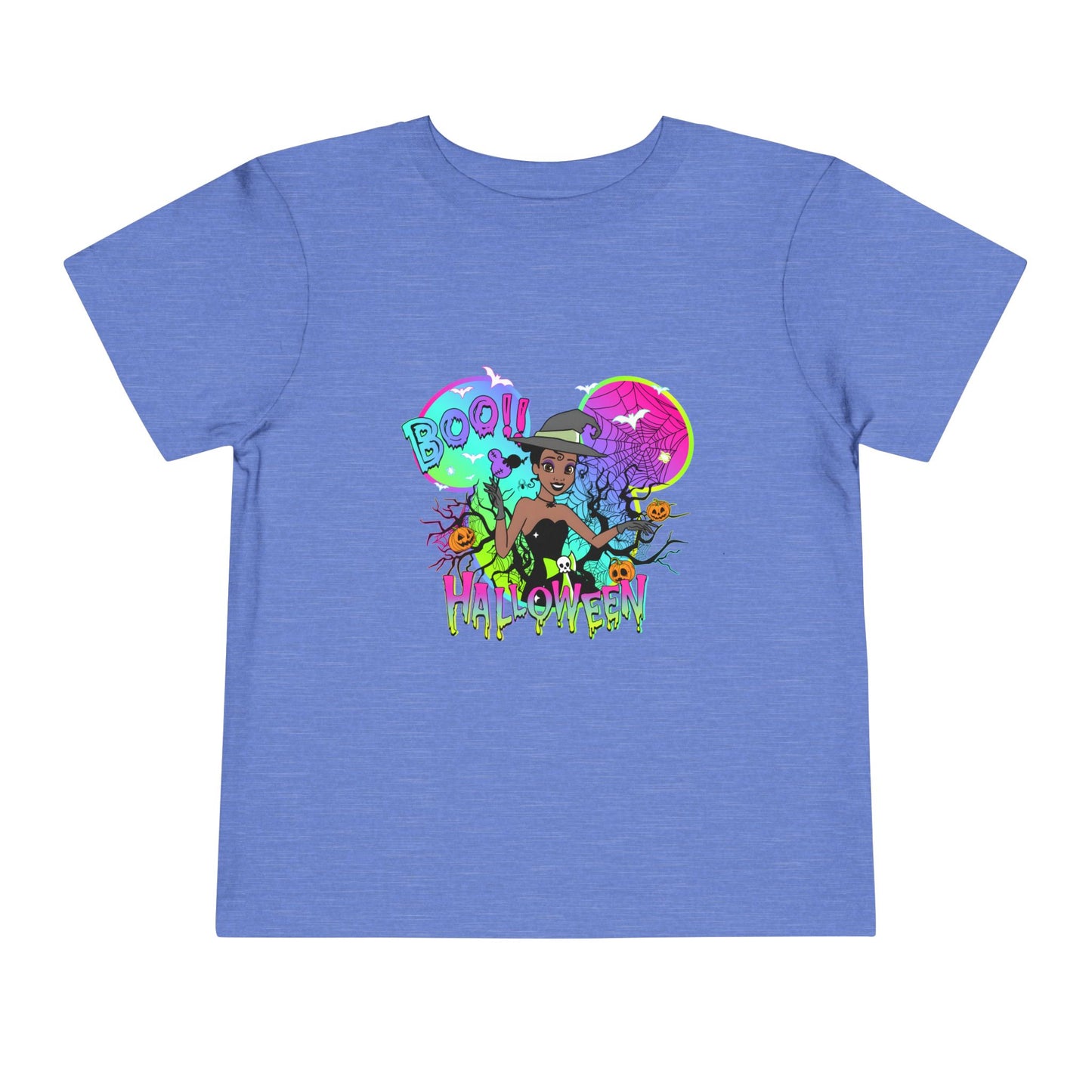 Tiana Boo! Halloween Toddler Short Sleeve Tee