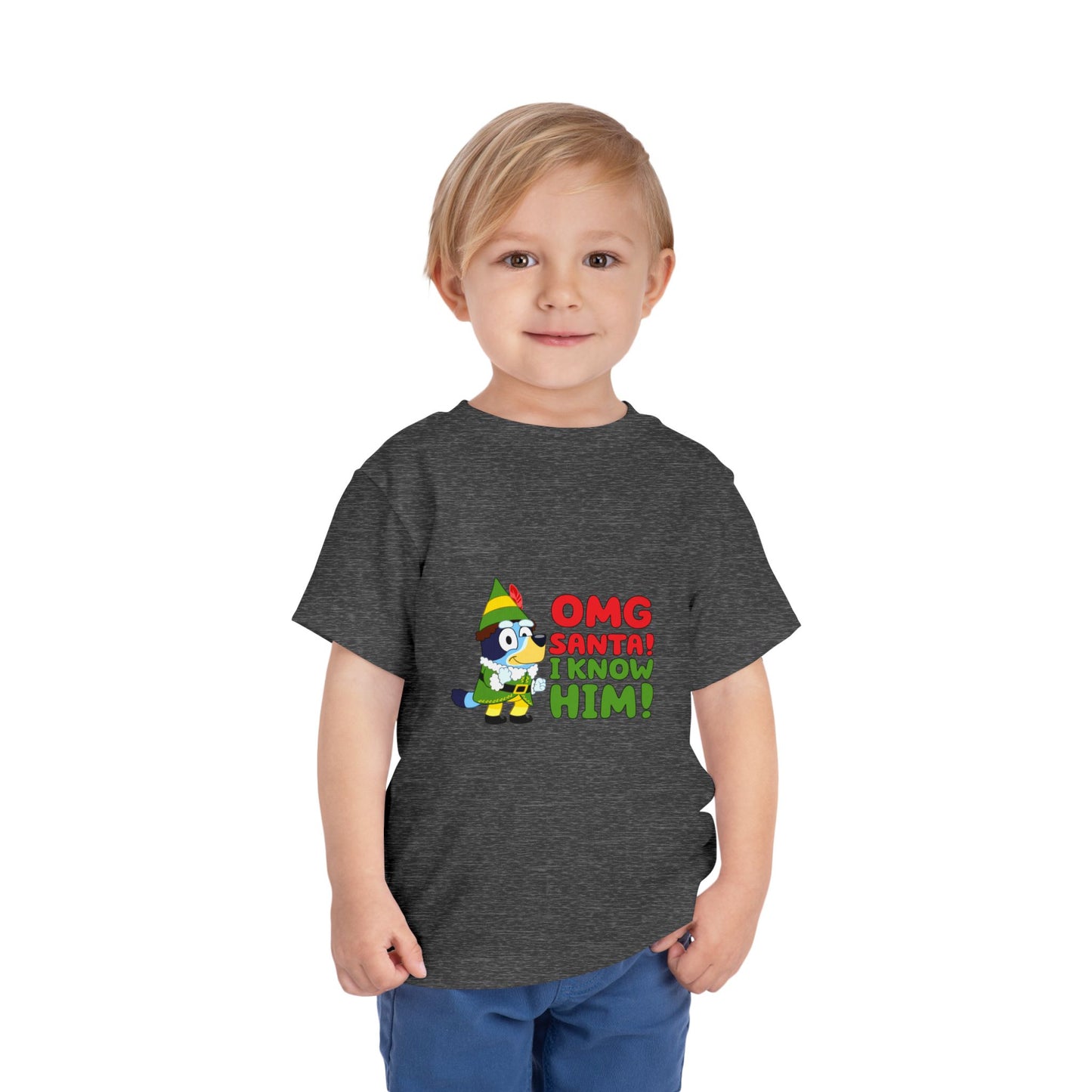OMG Santa I know him Toddler Short Sleeve Tee
