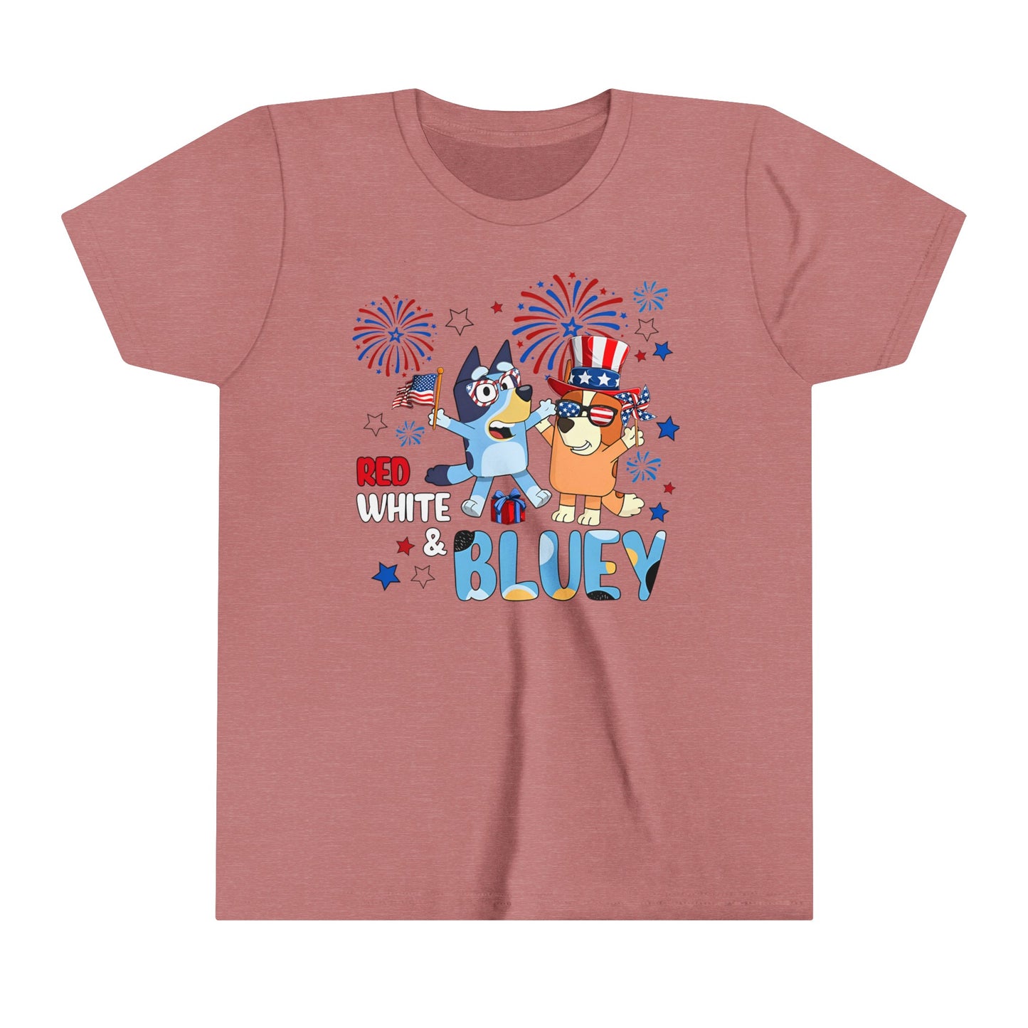Red, white & Bluey Youth Short Sleeve Tee