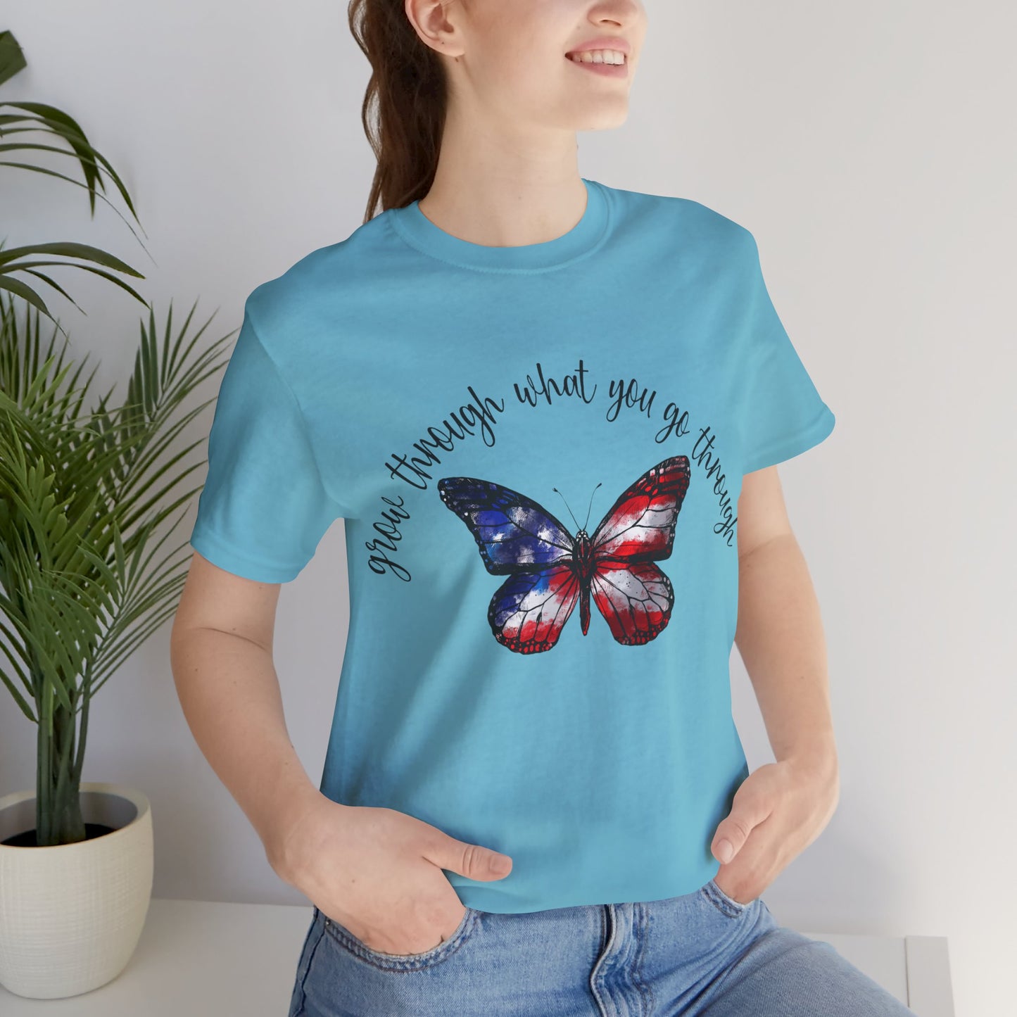 Grow Through What You Go Through Jersey Short Sleeve Tee