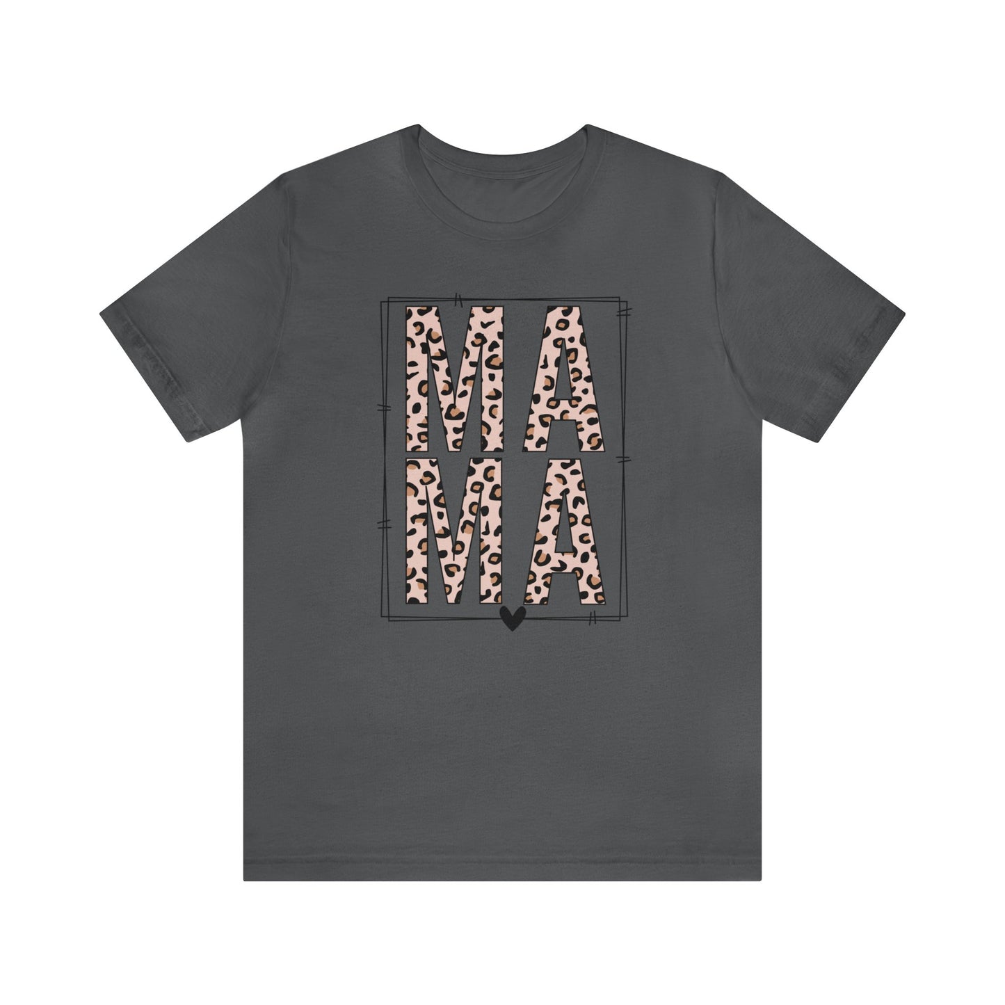 MAMA Leopard print short sleeve tshirt