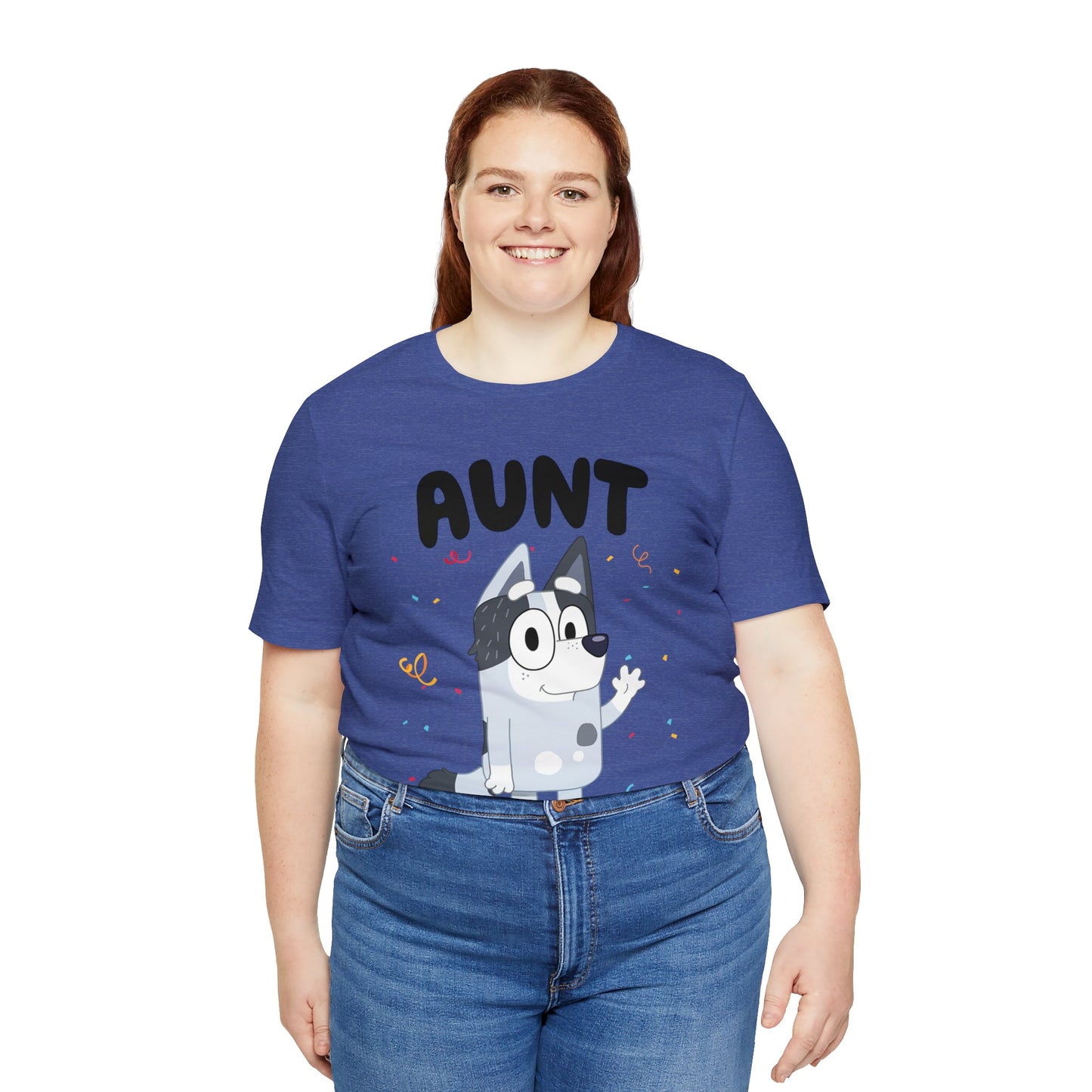 Aunt Bluey Birthday short sleeve Tshirt