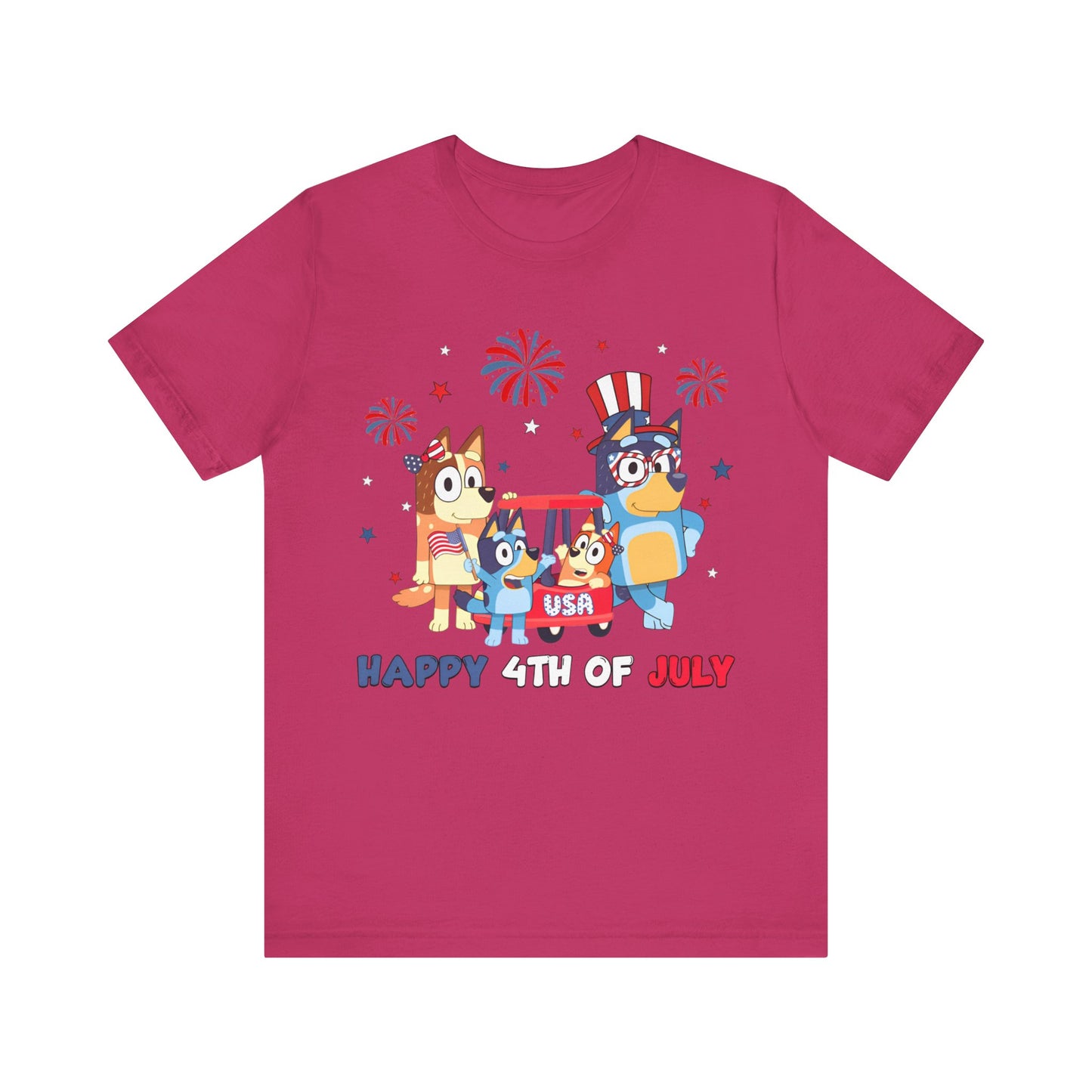 Happy 4th of July Jersey Short Sleeve Tee
