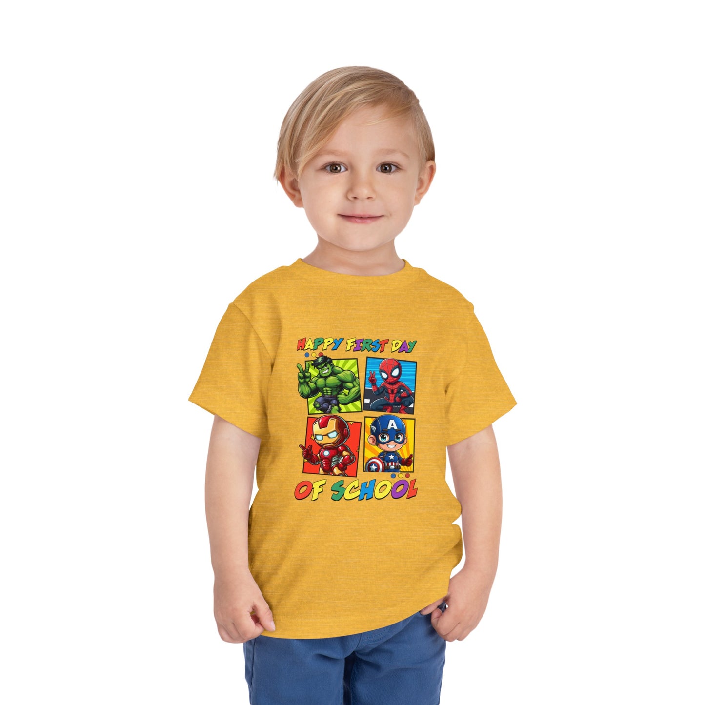 Happy First Day of School Toddler Short Sleeve Tee