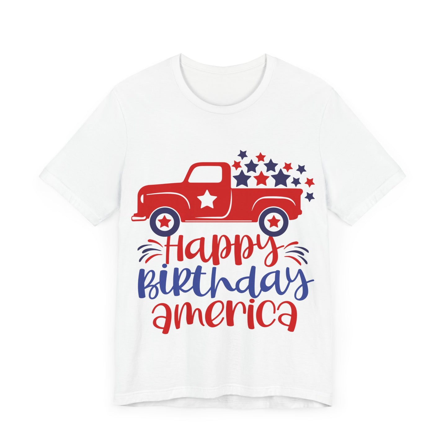 Happy Birthday America Jersey Short Sleeve Tee