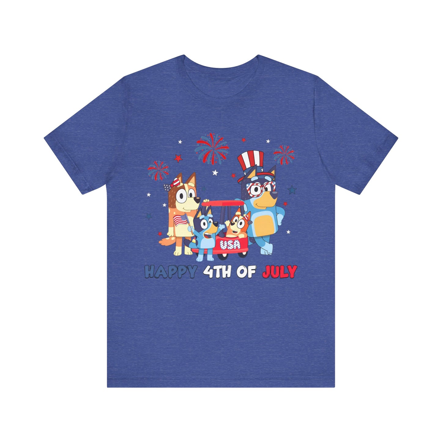 Happy 4th of July Jersey Short Sleeve Tee