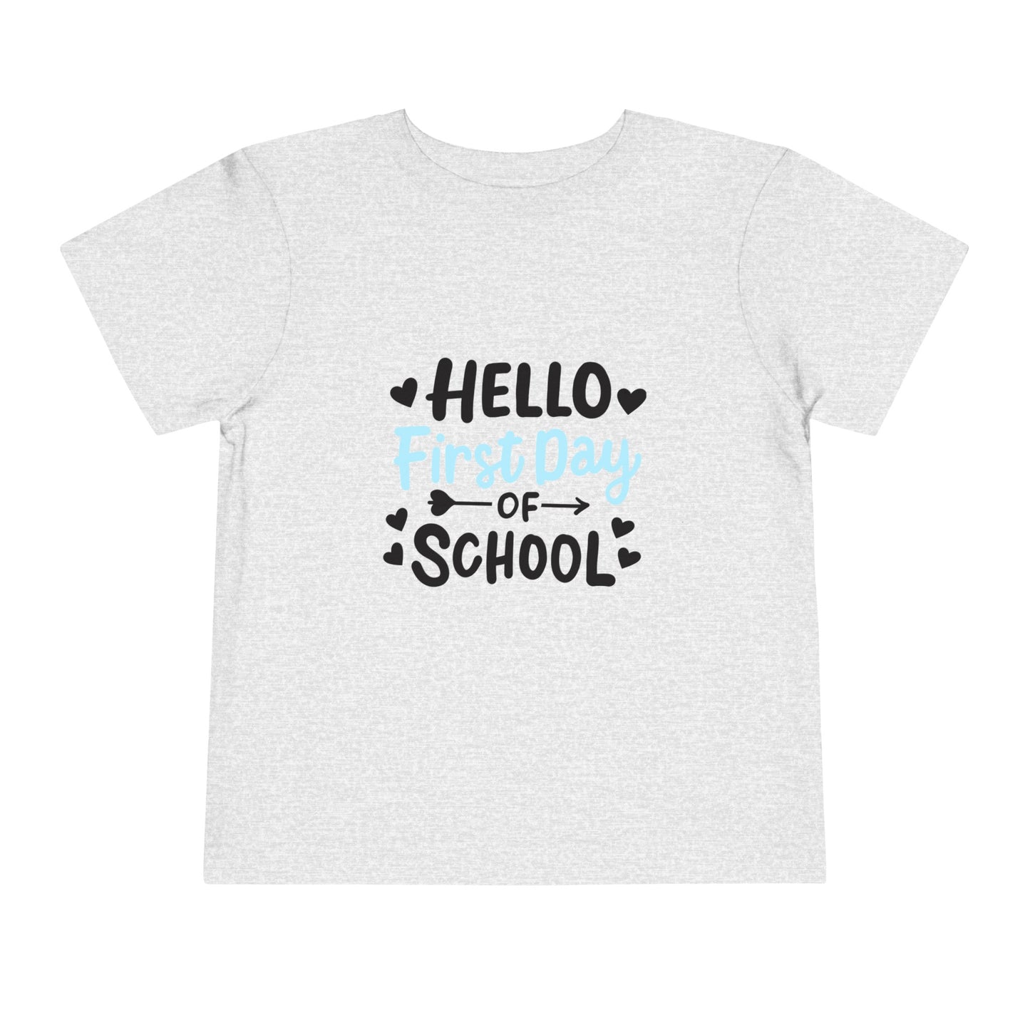 Hello First Day School Toddler Short Sleeve Tee
