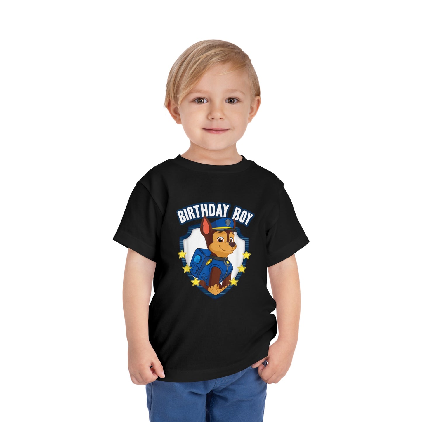 Paw Patrol Chase Birthday Boy Toddler Short Sleeve Tee
