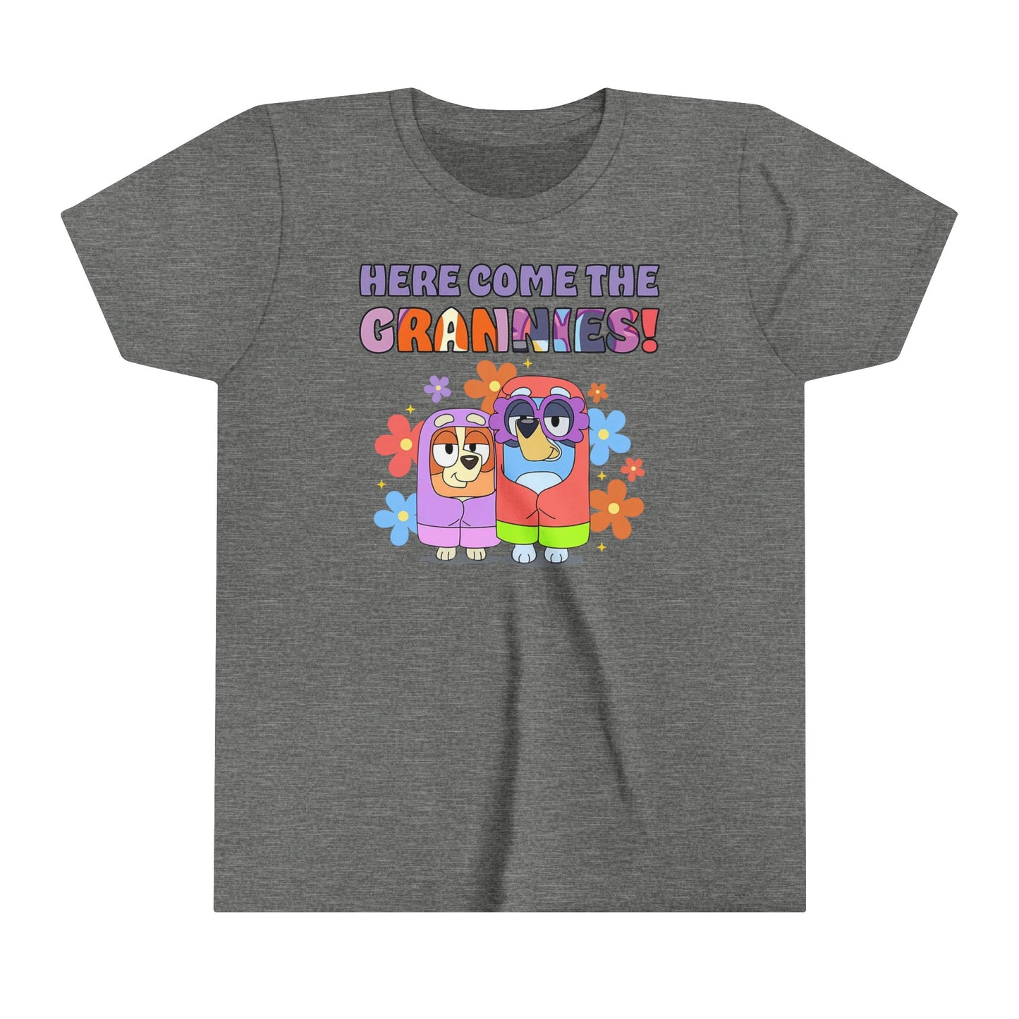 Here Come the Grannies Youth Short Sleeve Tshirt