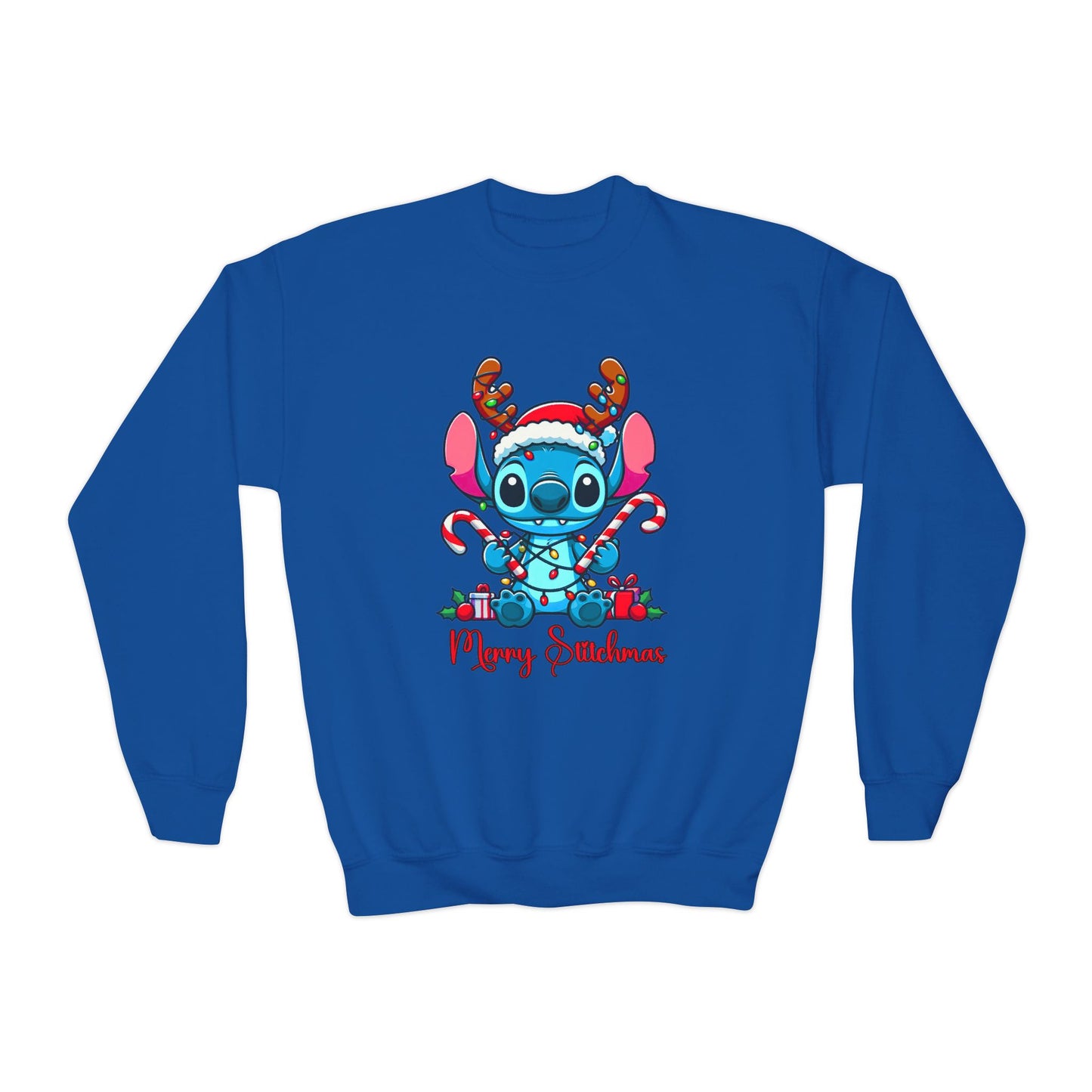 Merry Stitchmas Youth Crewneck Sweatshirt