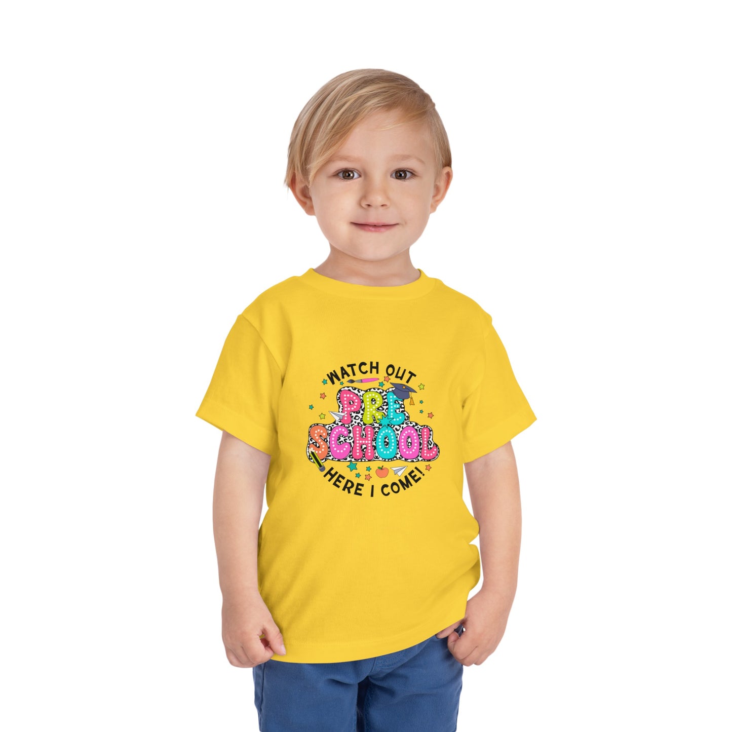 Watch Out Preschool Here I Come Toddler Short Sleeve Tee