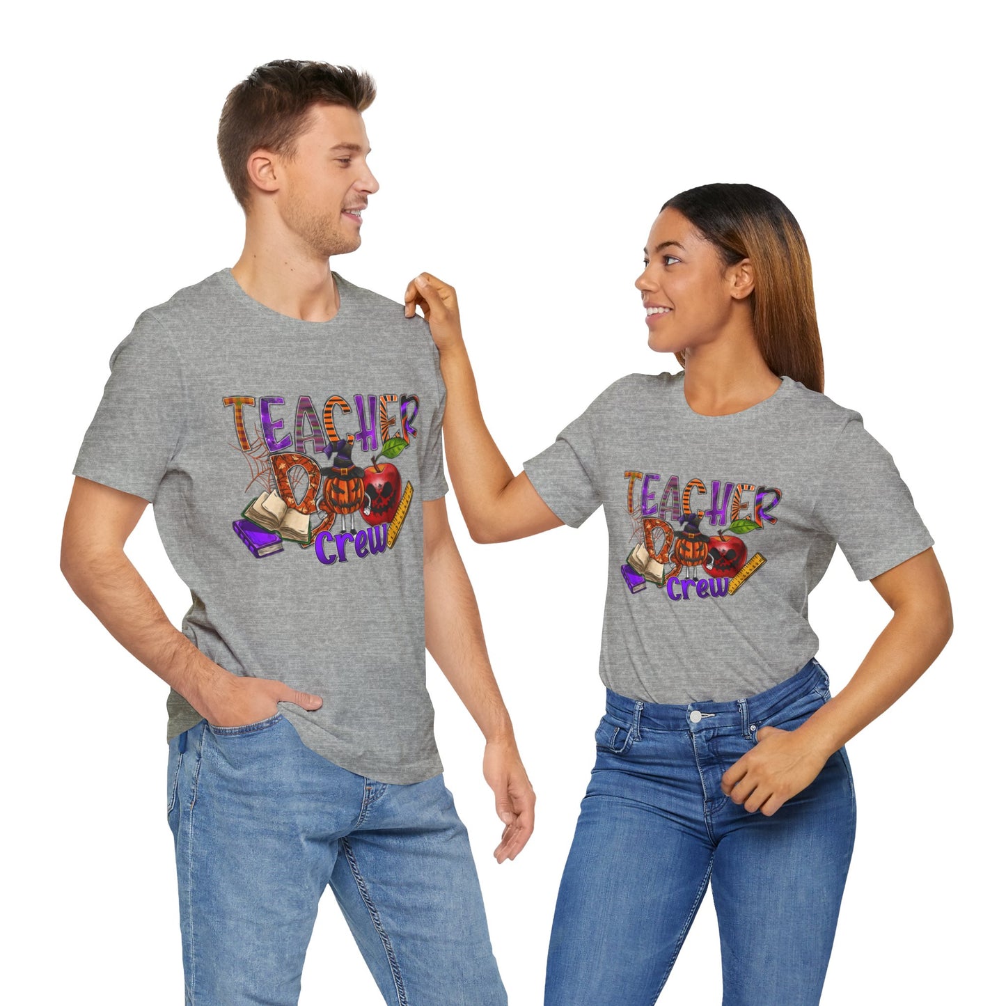 Teacher Boo Crew Jersey Short Sleeve Tee