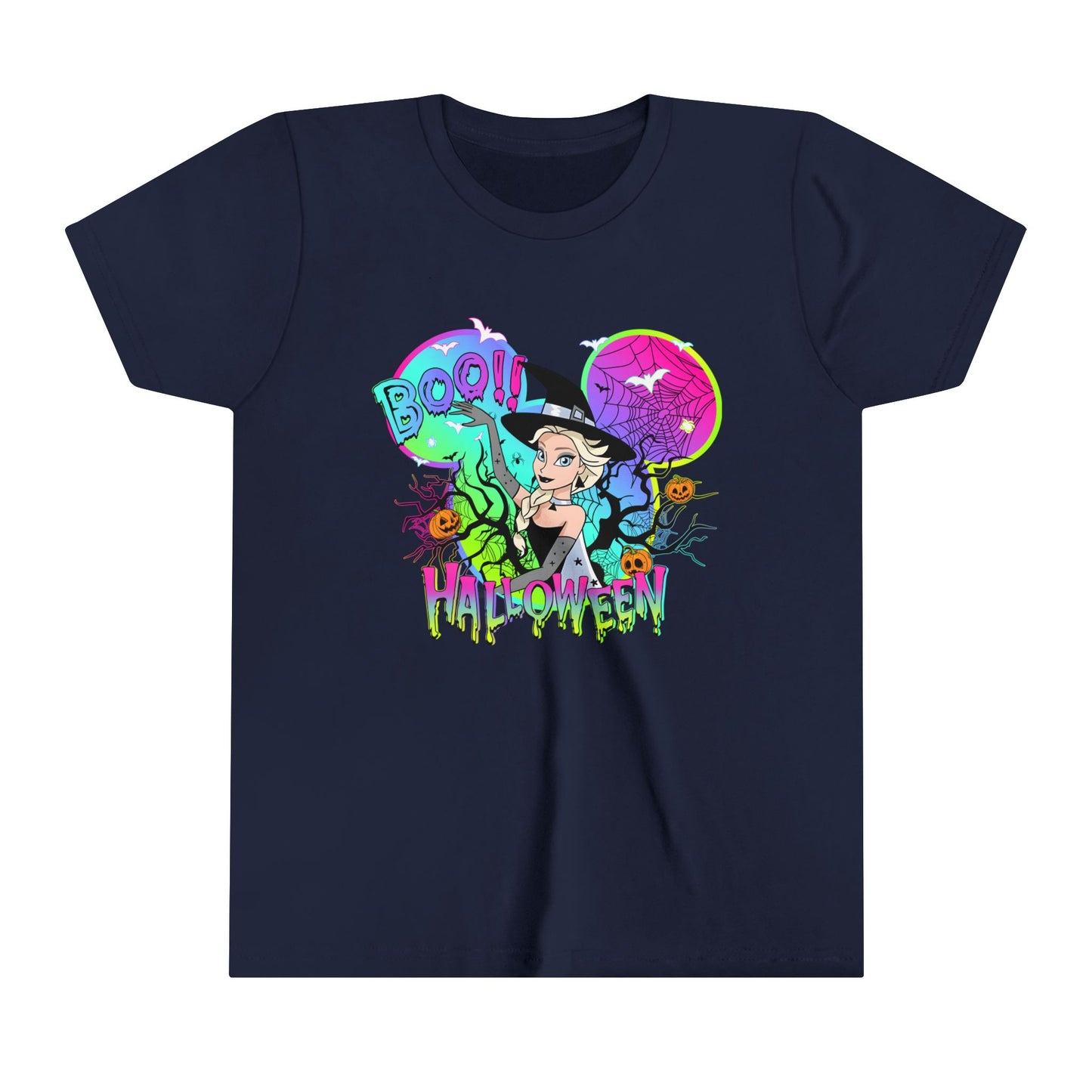 Elsa Boo! Halloween Youth Short Sleeve Tee