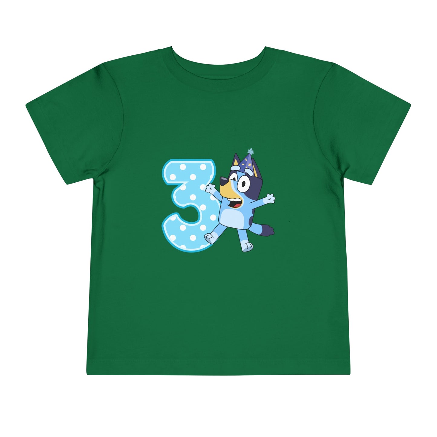 #3 Birthday Toddler Short Sleeve Tee