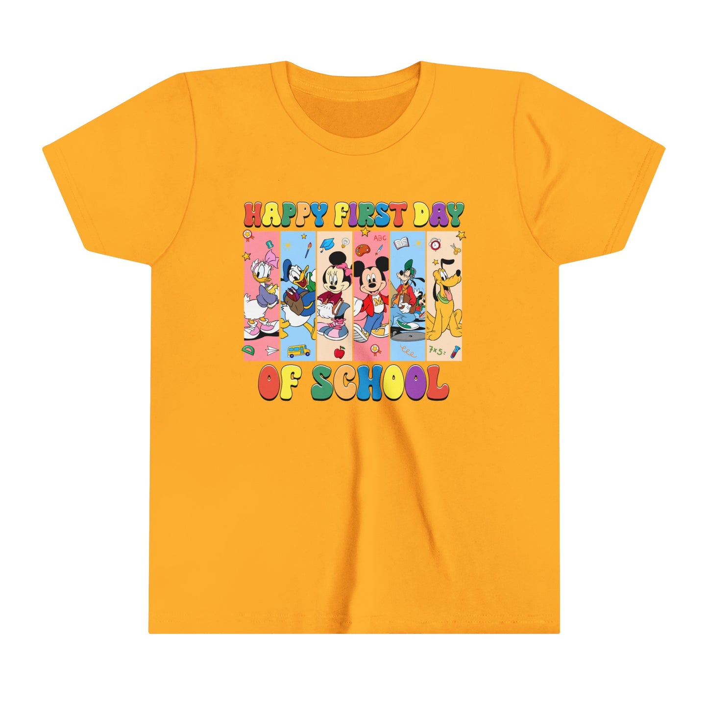 Happy First Day of School Youth Short Sleeve Tee