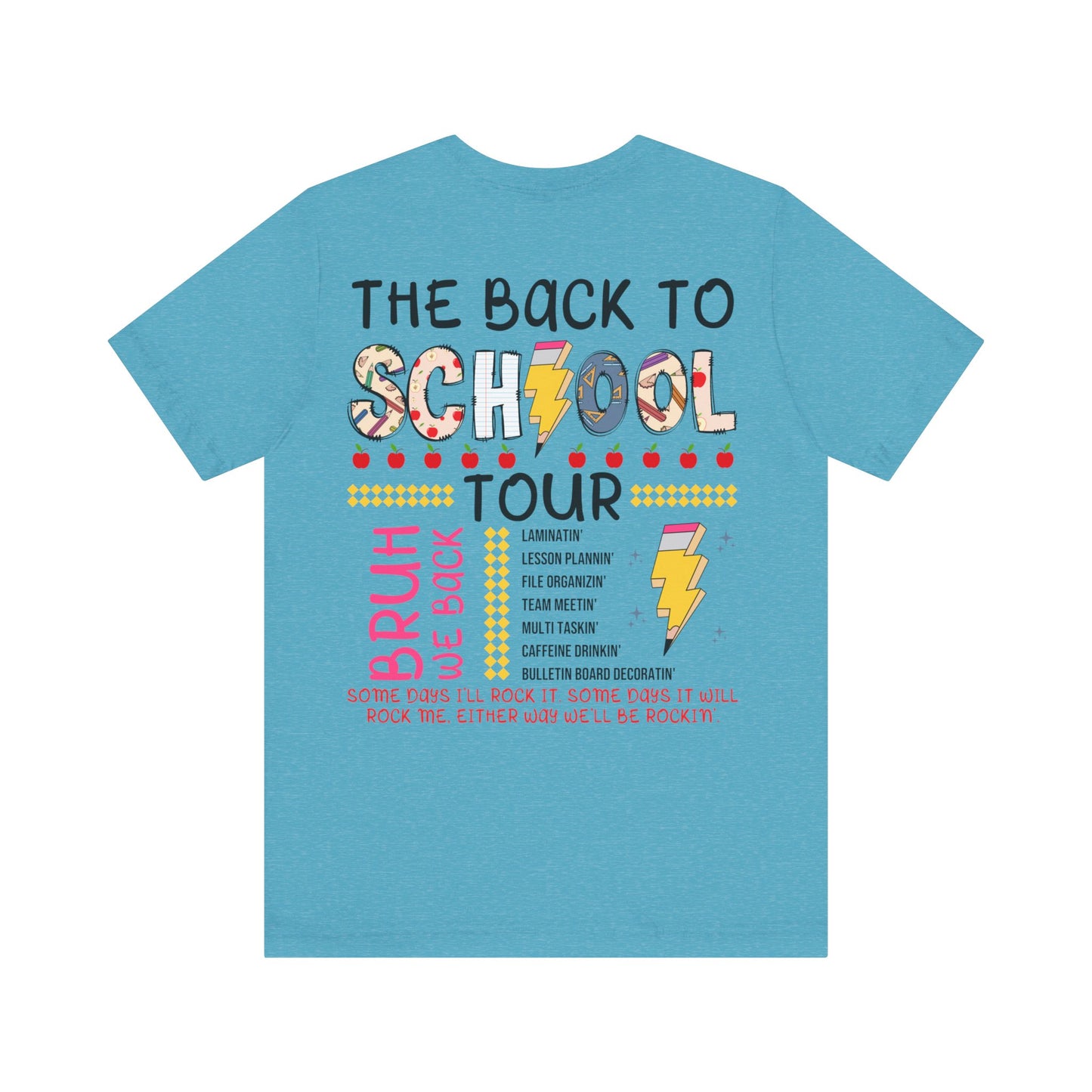 ABCD The Back to School Tour (front/back) Jersey Short Sleeve Tee