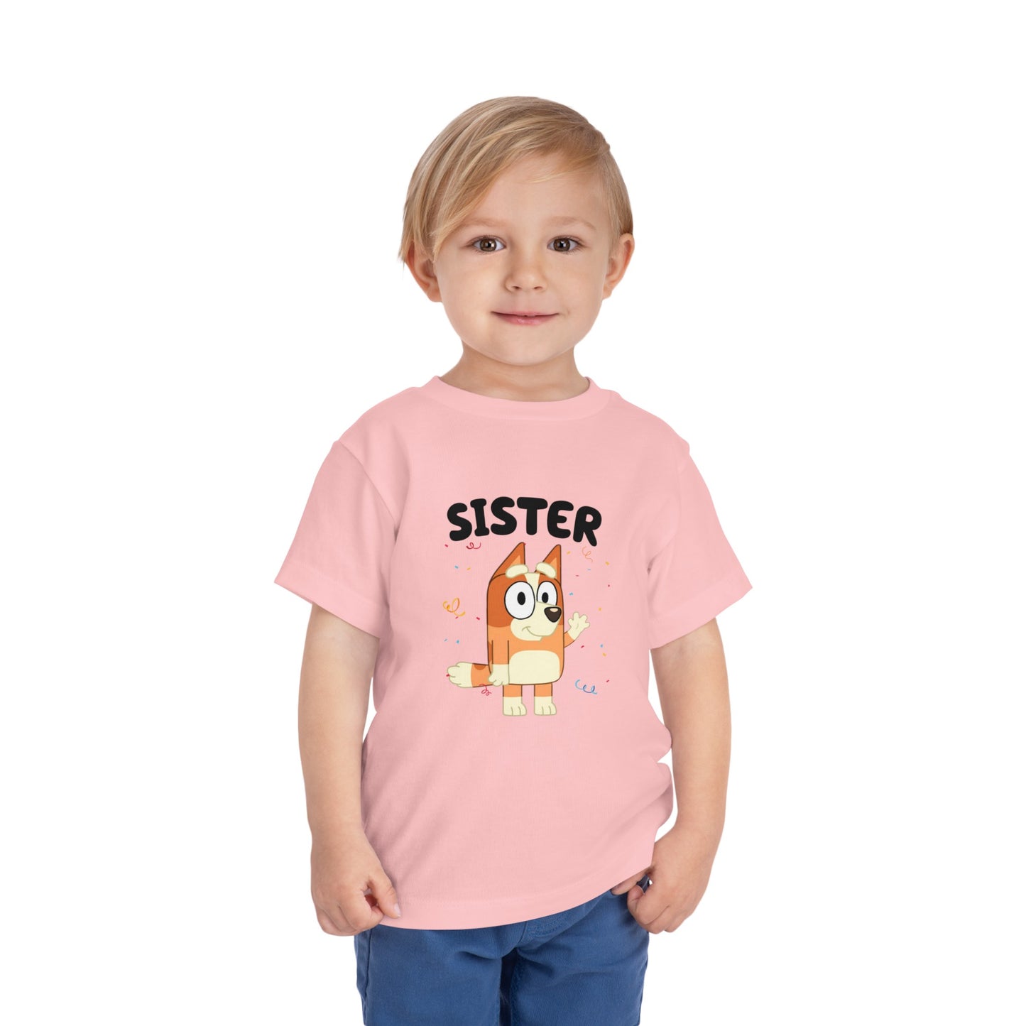 Sister Birthday Toddler Short Sleeve Tee