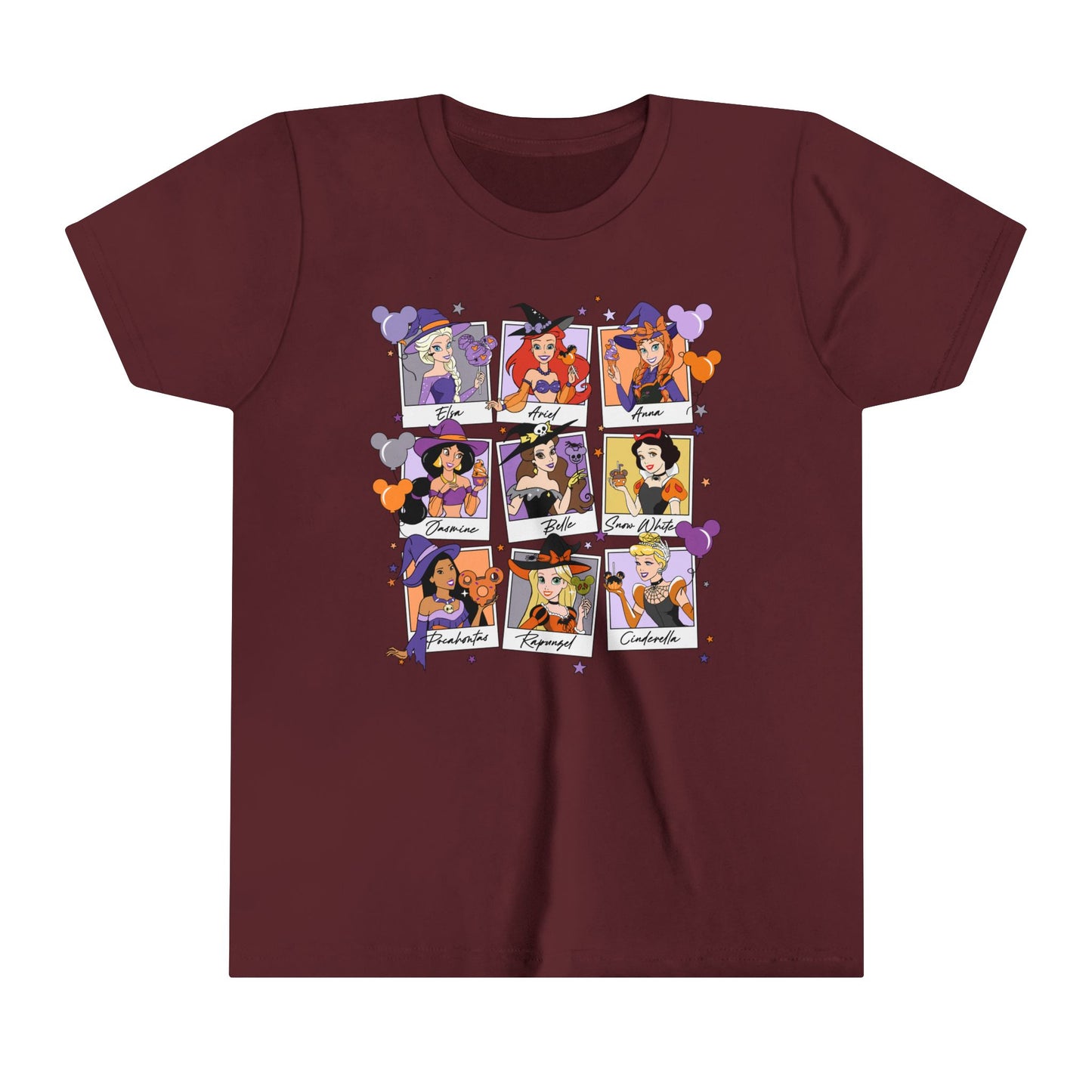 Disney Princess Halloween Youth Short Sleeve Tee