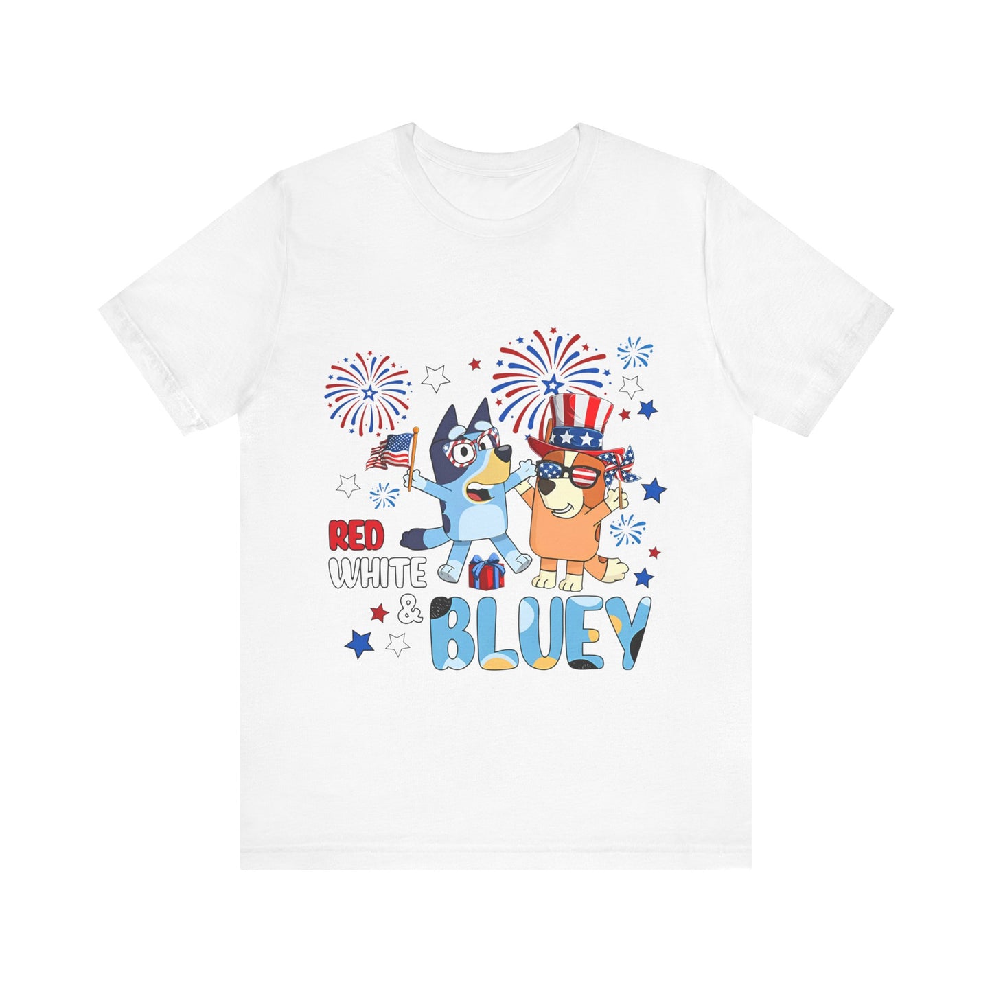 Red, White & Bluey Jersey Short Sleeve Tee