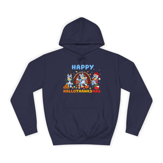 Happy Hallothanksmas College Hoodie