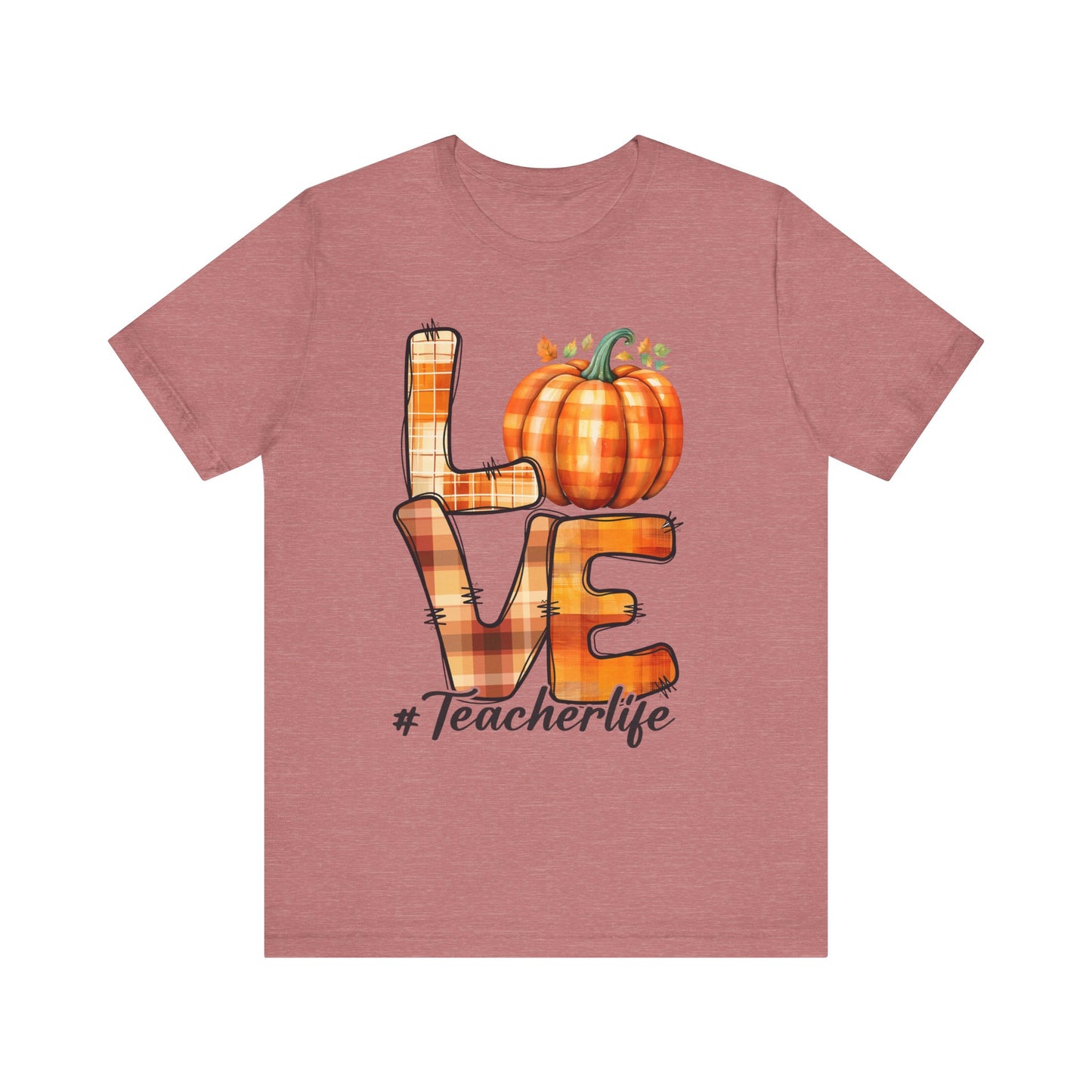 LOVE Teacher Life Jersey Short Sleeve Tee