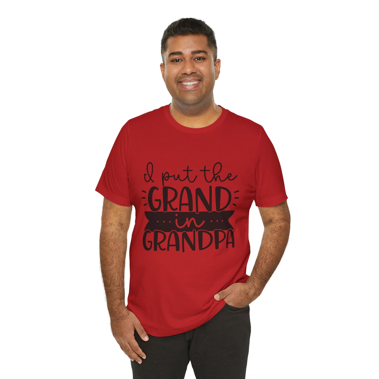 I Put the Grand in Grandpa Jersey Short Sleeve Tee