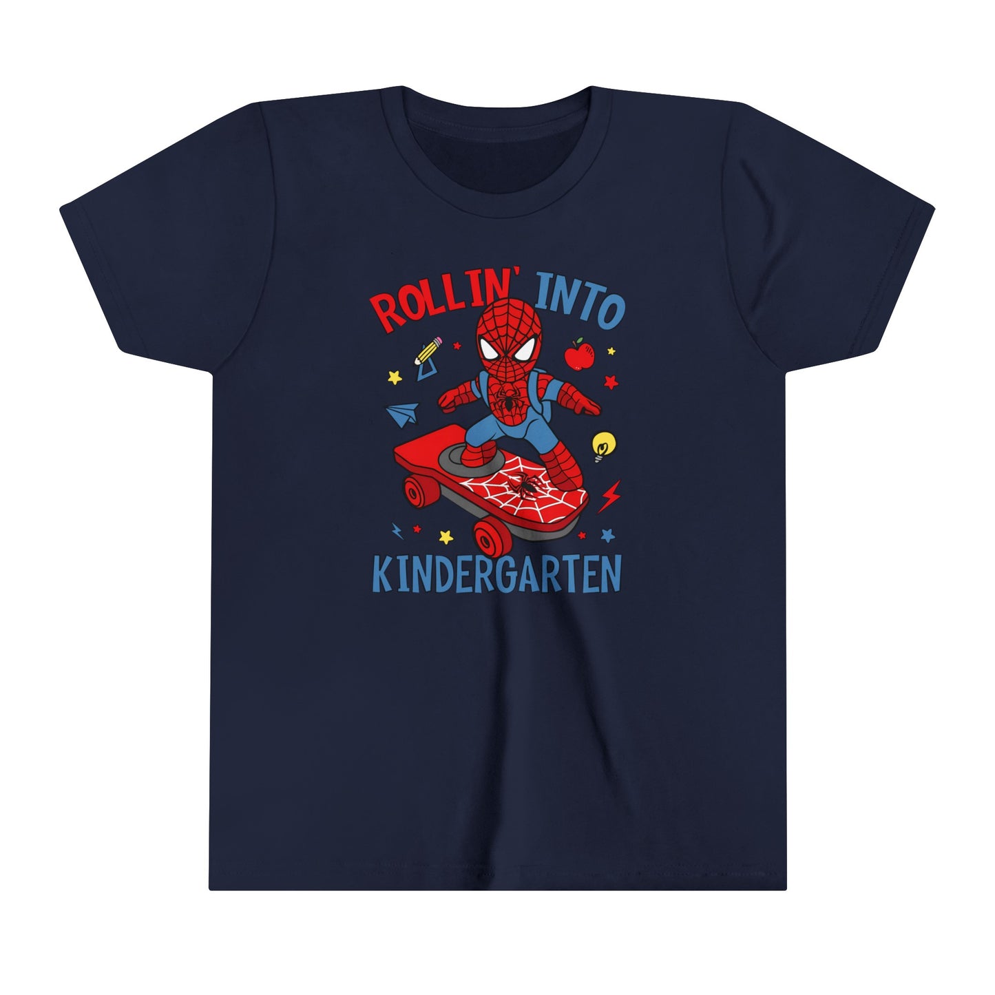 Rollin' Into Kindergarten Youth Short Sleeve Tee