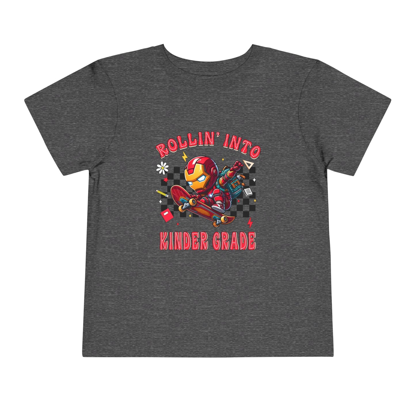 IRON MAN - Rollin' Into Kinder Grade Toddler Short Sleeve Tee