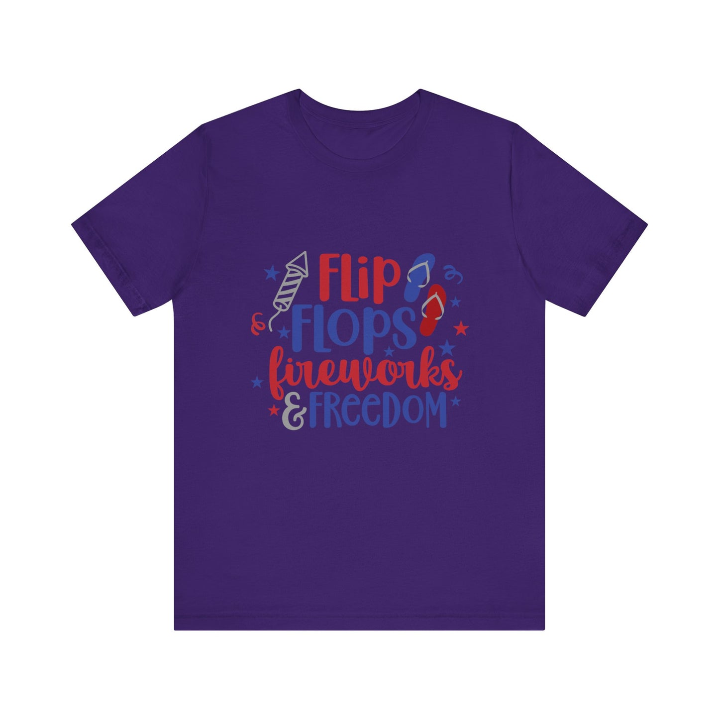 Flip Flops & Fireworks Jersey Short Sleeve Tee
