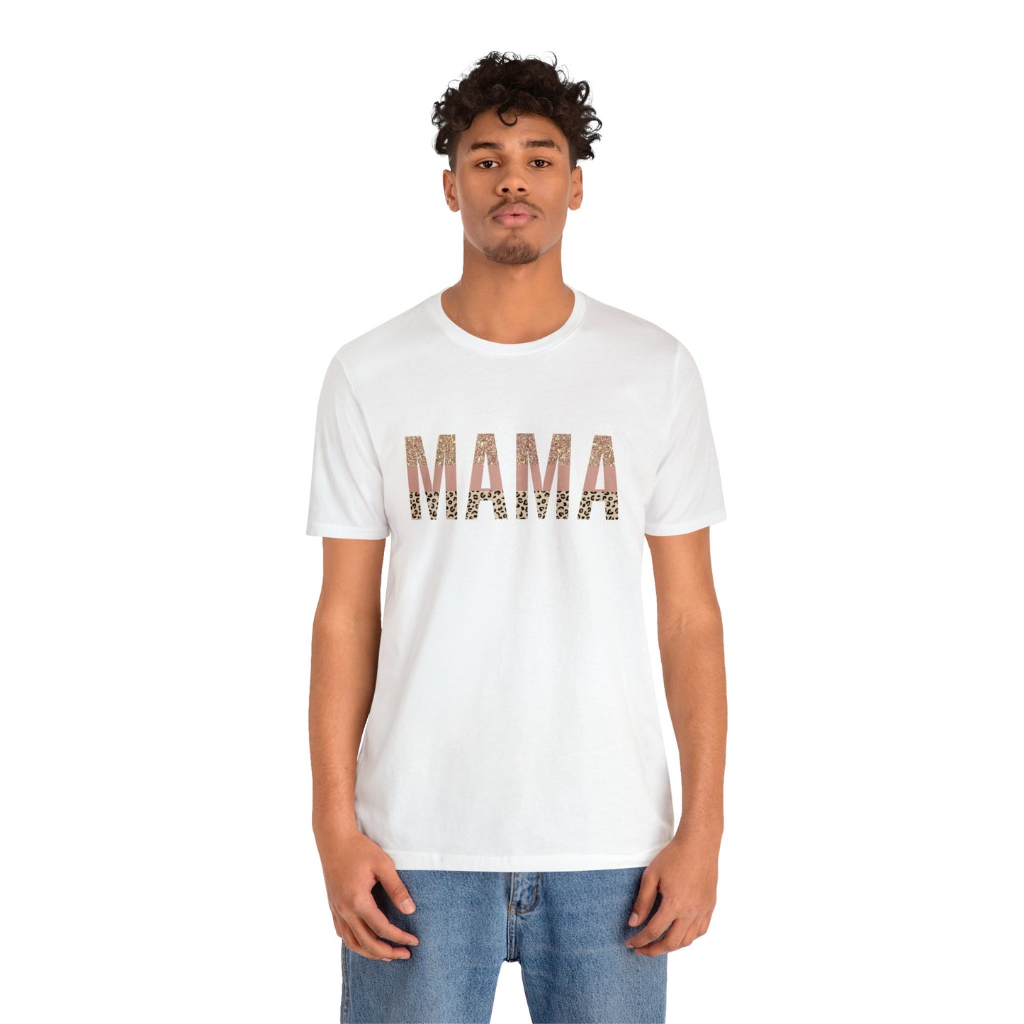 MAMA Leopard print short sleeve tshirt