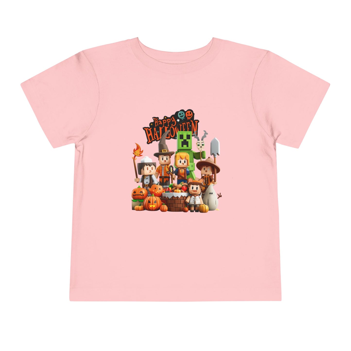 Minecraft Happy Halloween Toddler Short Sleeve Tee