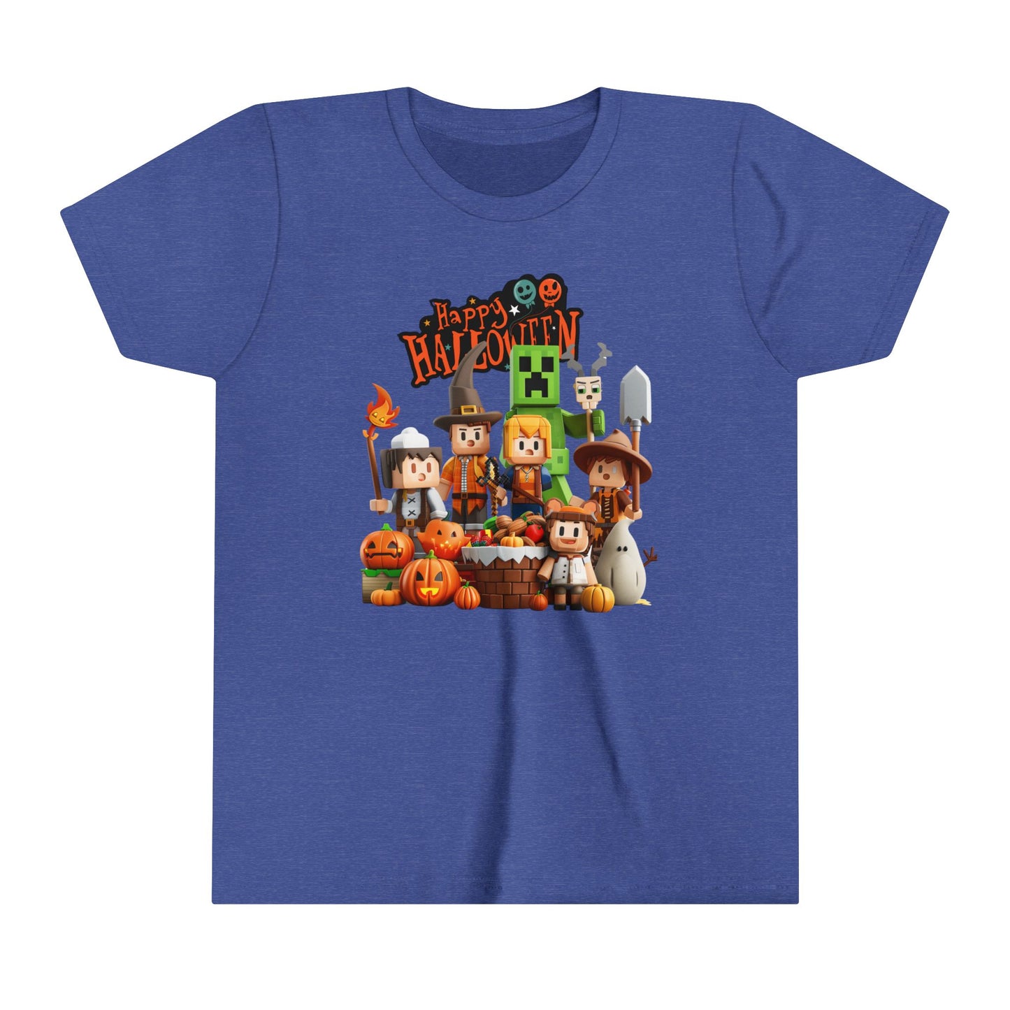 Minecraft Happy Hallowen Youth Short Sleeve Tee