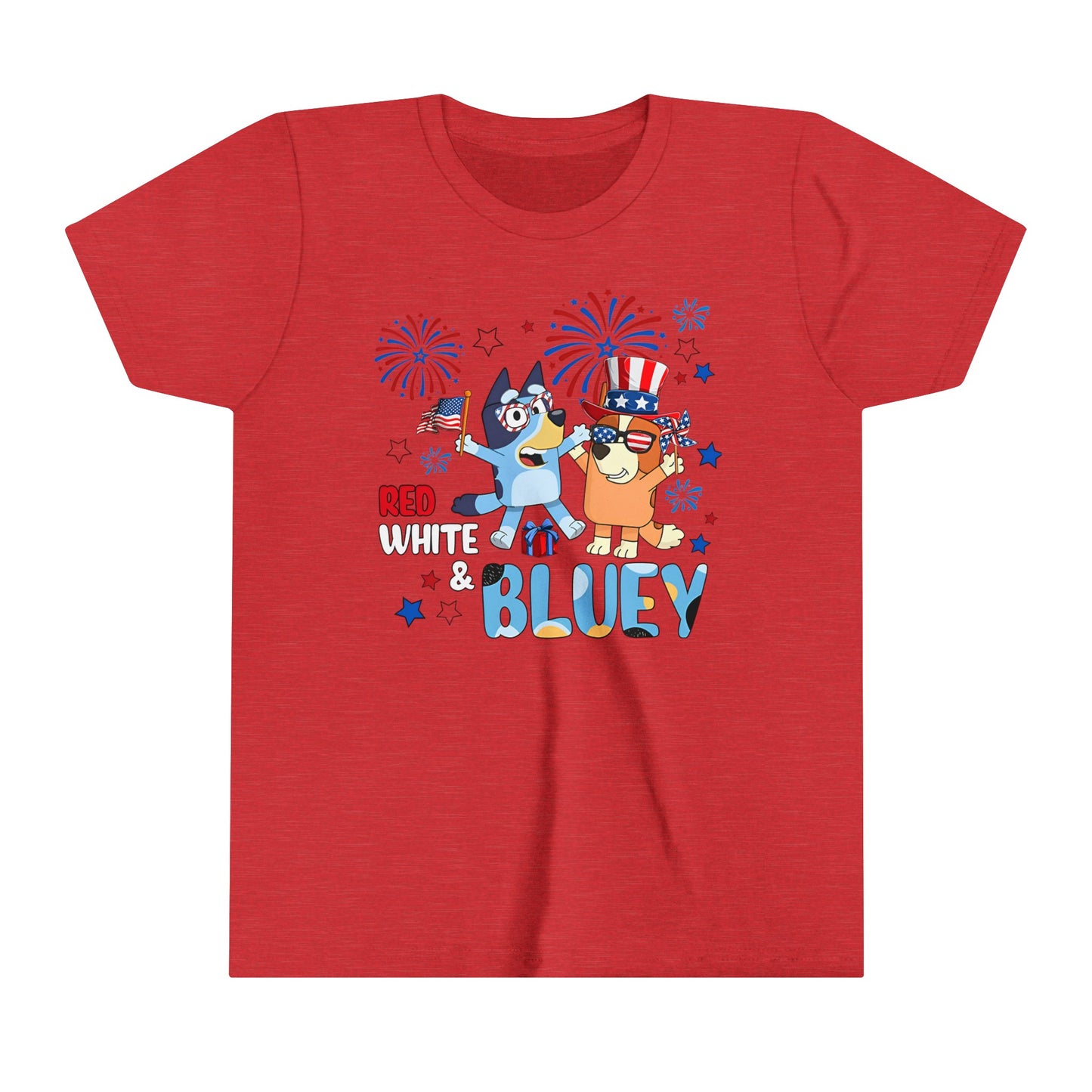 Red, white & Bluey Youth Short Sleeve Tee