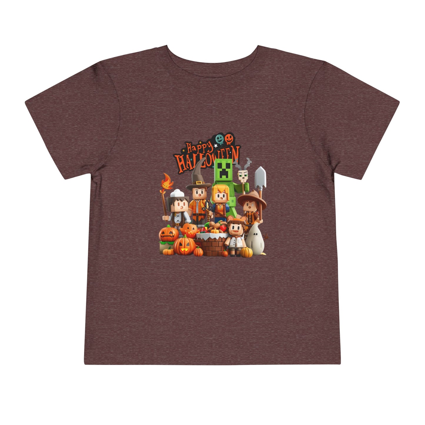 Minecraft Happy Halloween Toddler Short Sleeve Tee